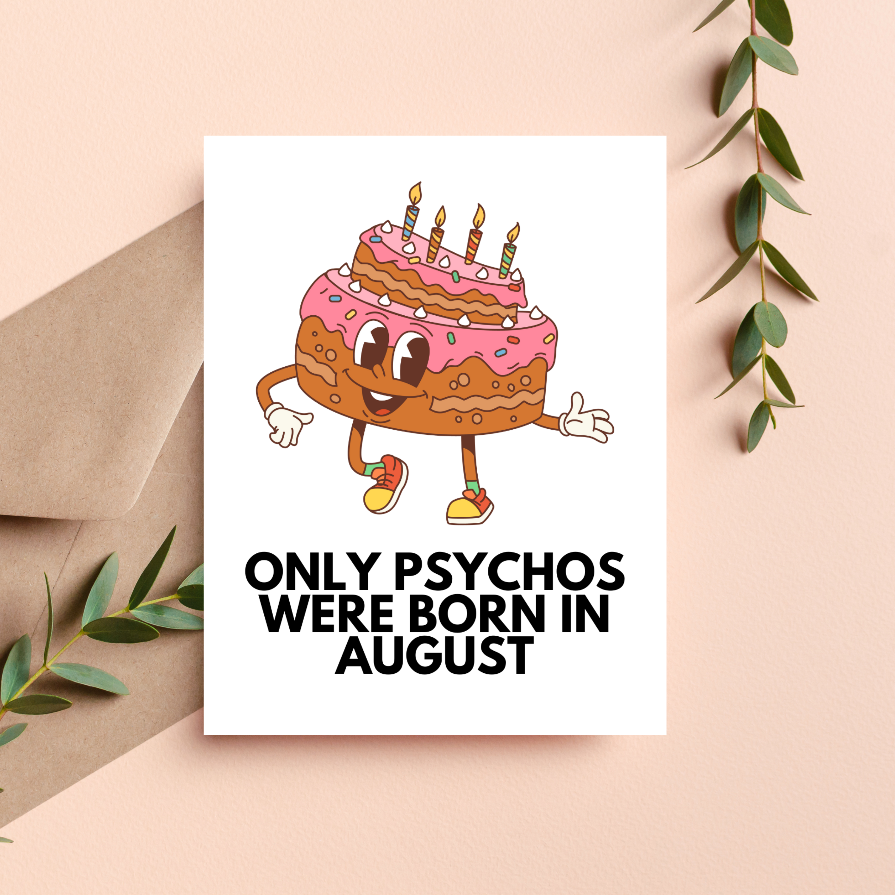 August Birthday Card