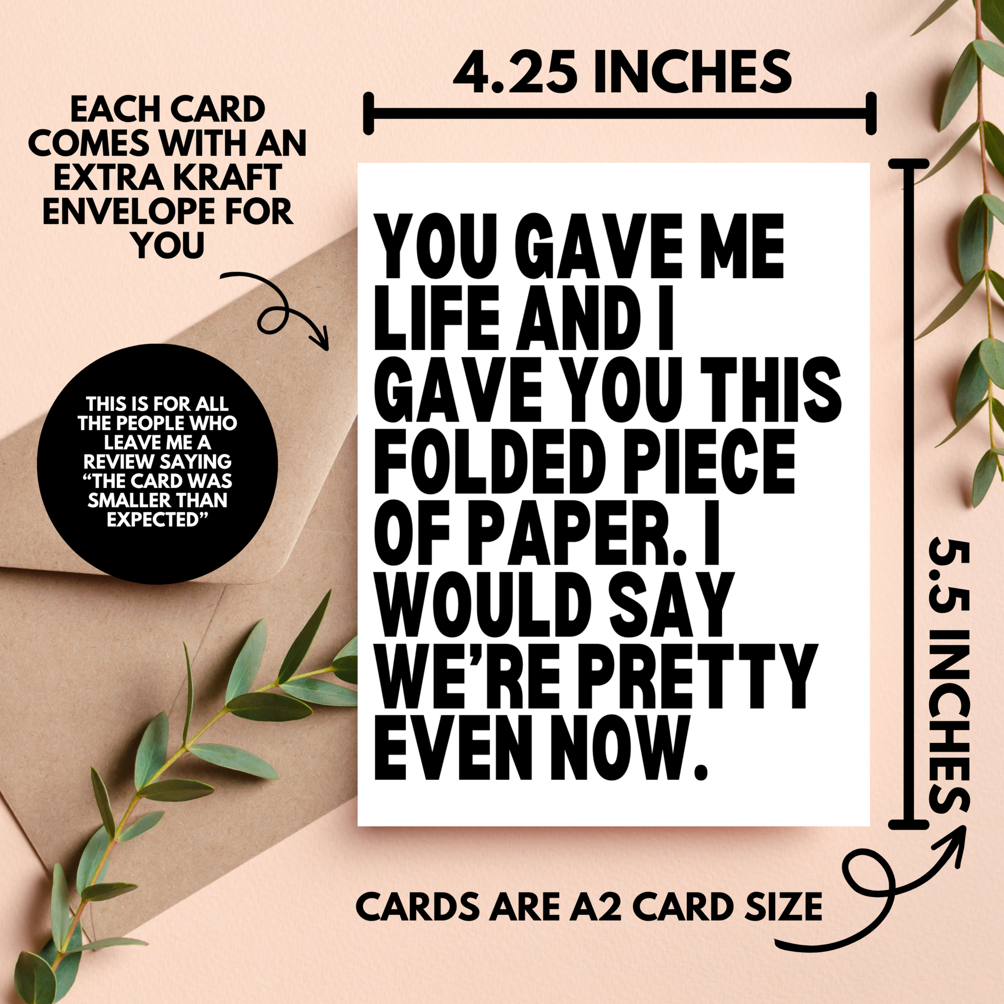 You Gave Me Life Mother's Day Card
