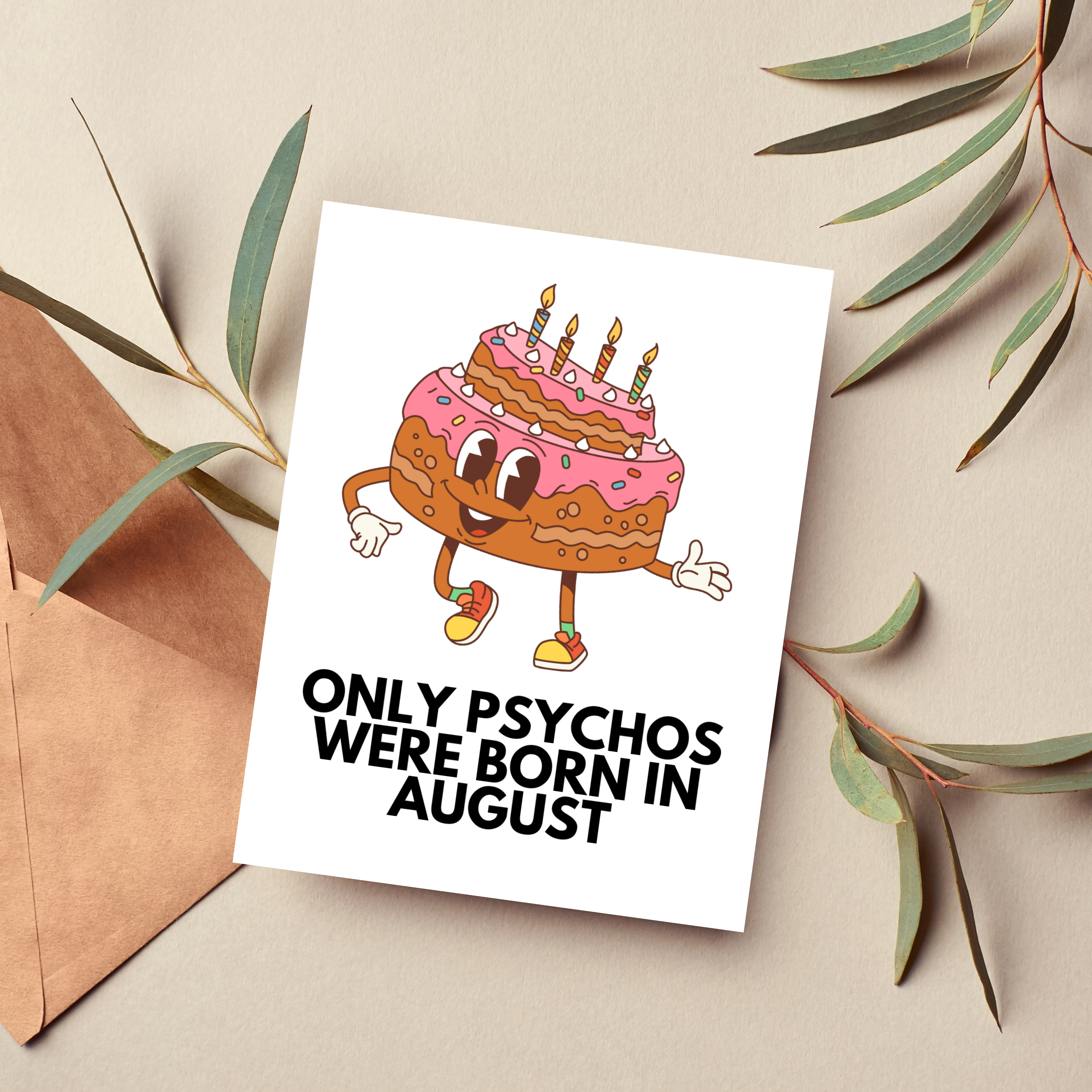 August Birthday Card
