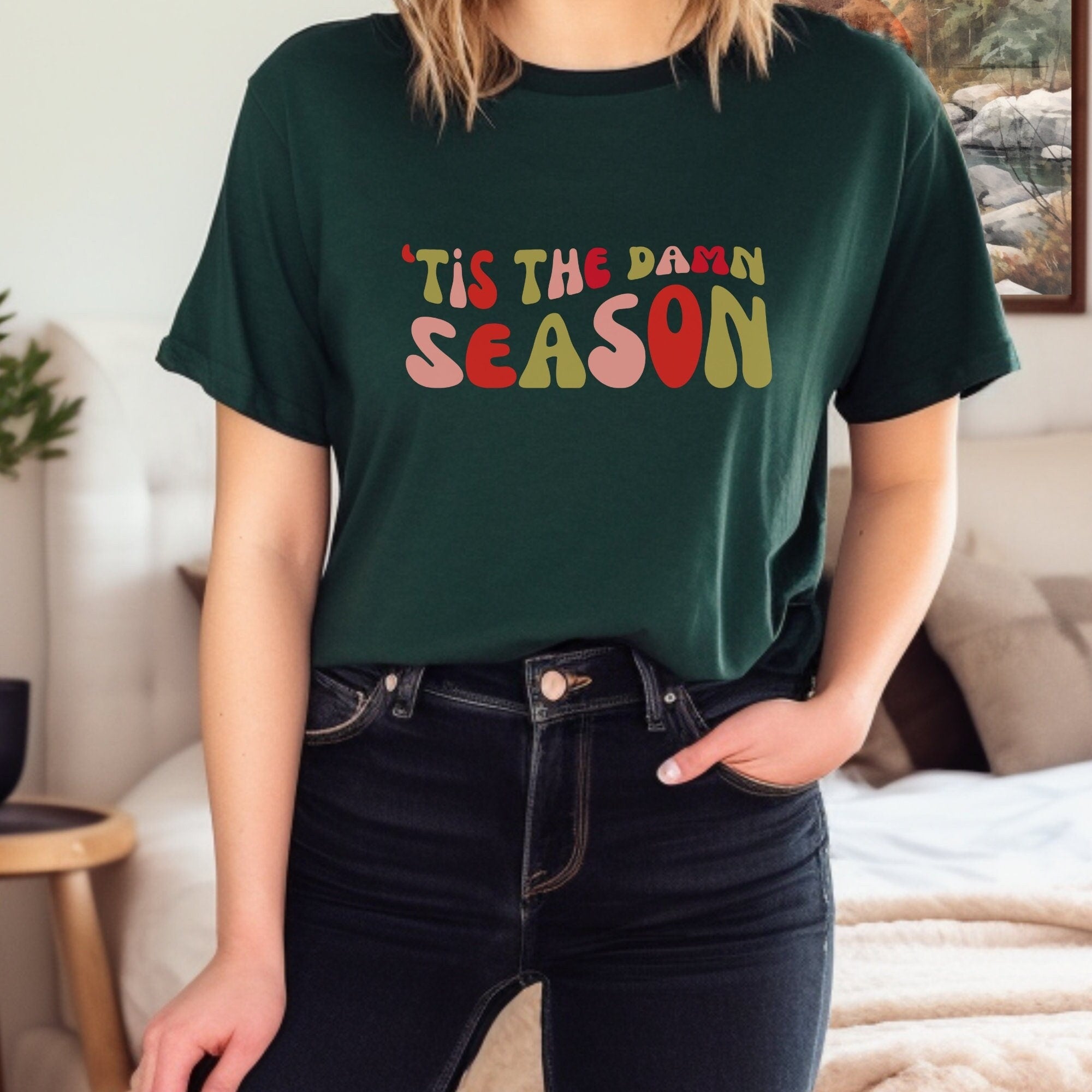 'Tis The Damn Season Christmas Tshirt