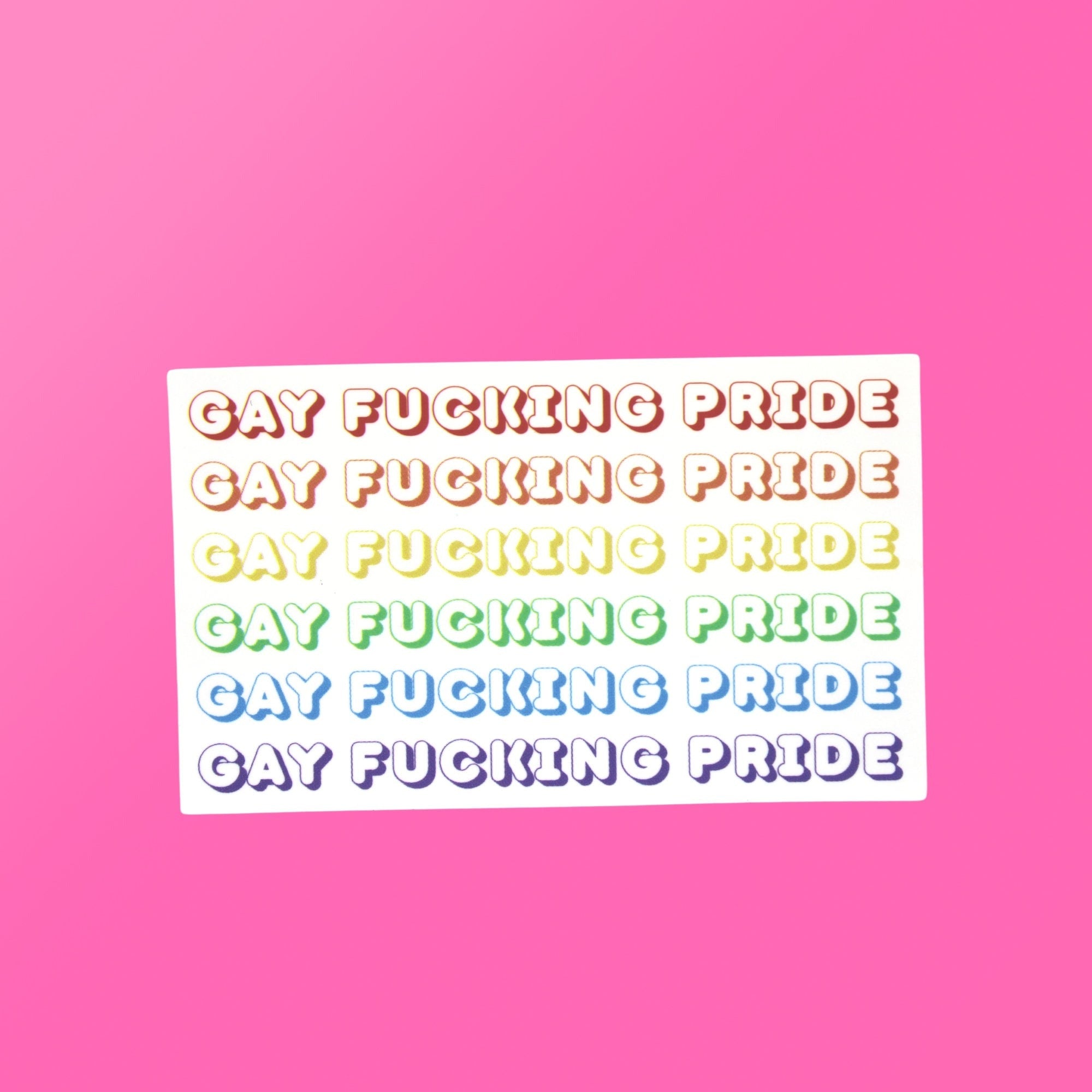 Gay Fucking Pride Sticker