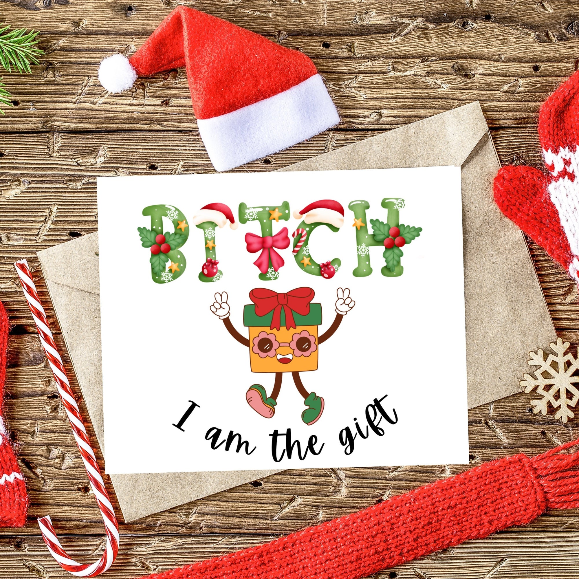 I Am The Gift Christmas Card