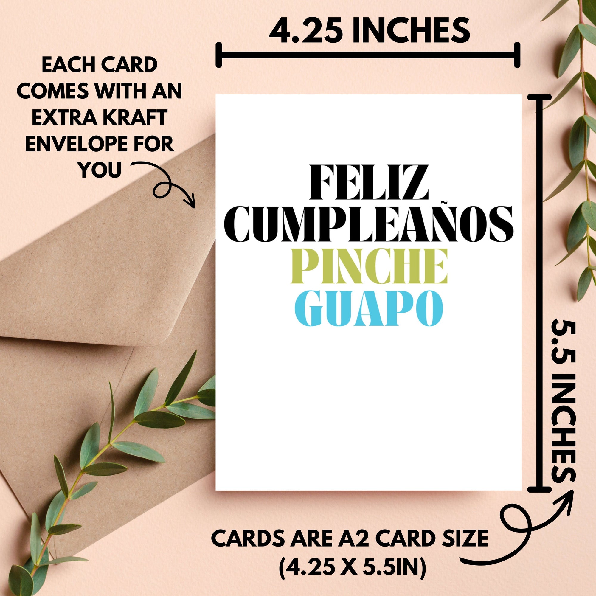 Feliz Cumpleaños Pinche Guapo Card