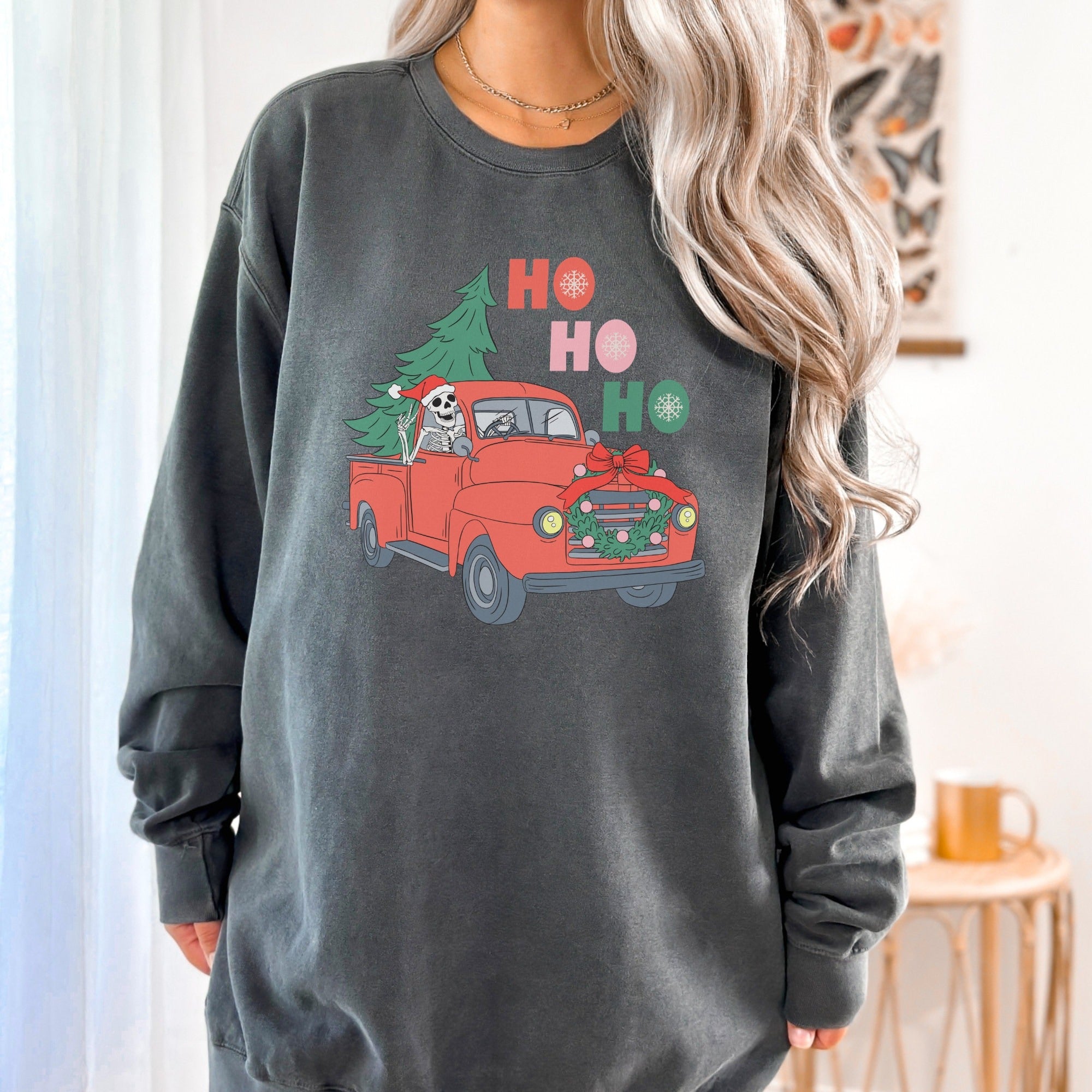 Ho Ho Ho Skeleton Christmas Sweater