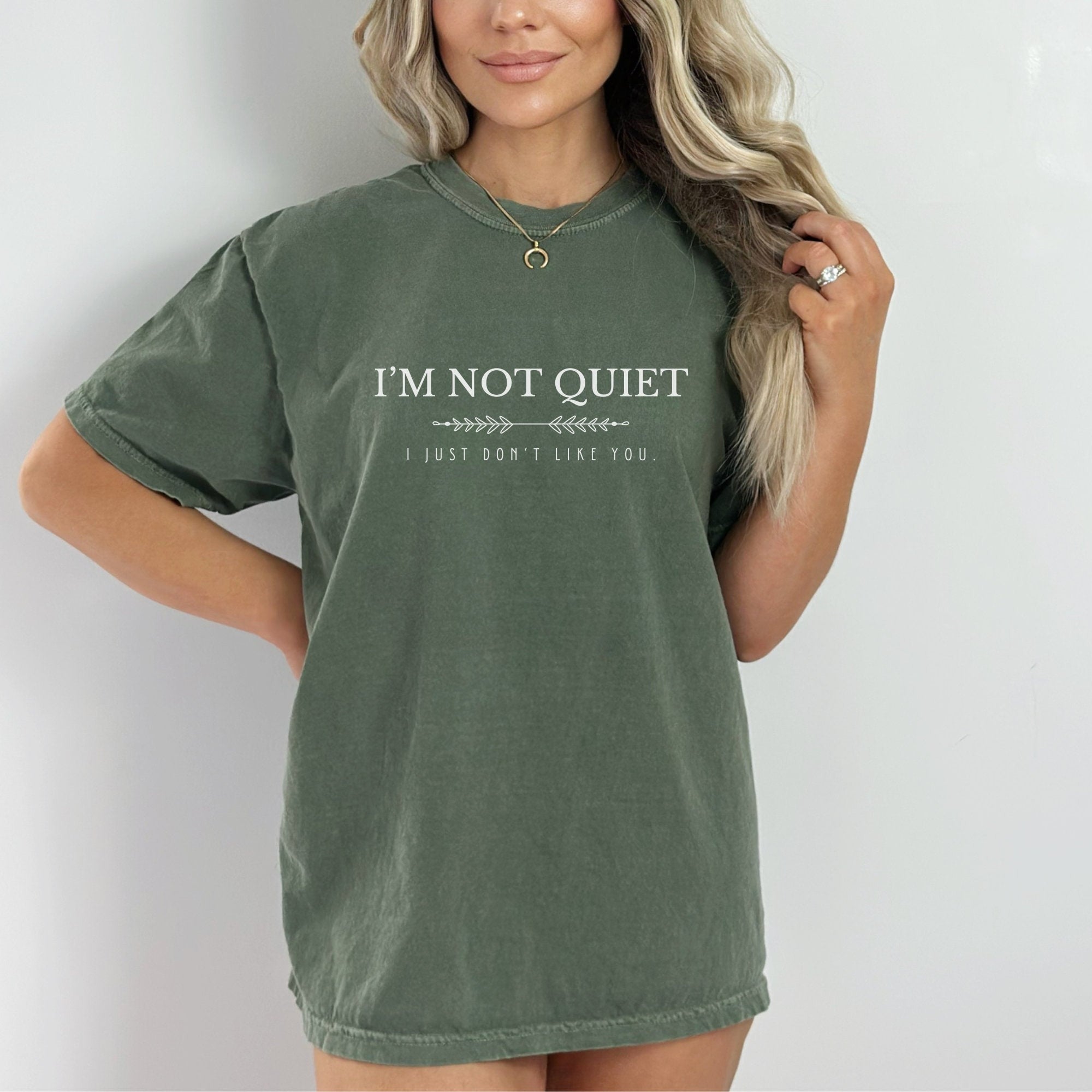 I'm Not Quiet I Just Don't Like You Shirt