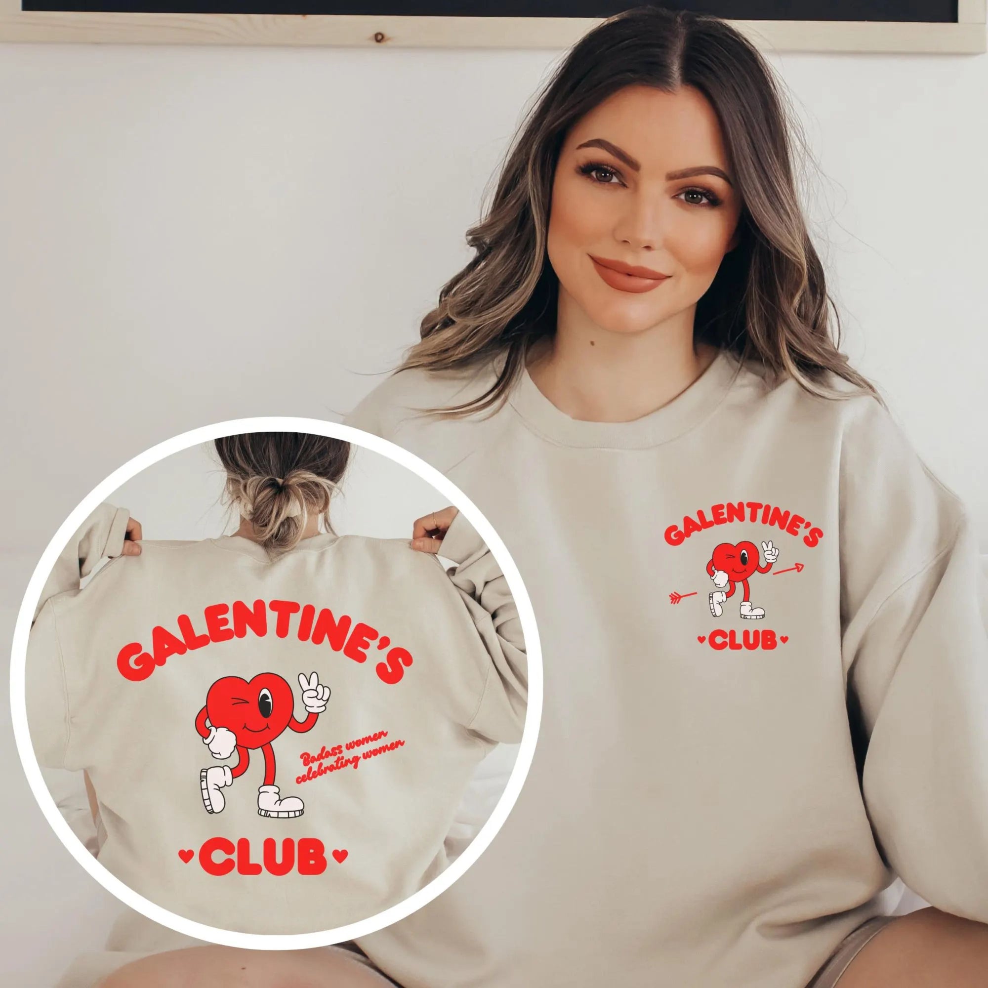 Galentine's Club Crewneck Sweatshirt