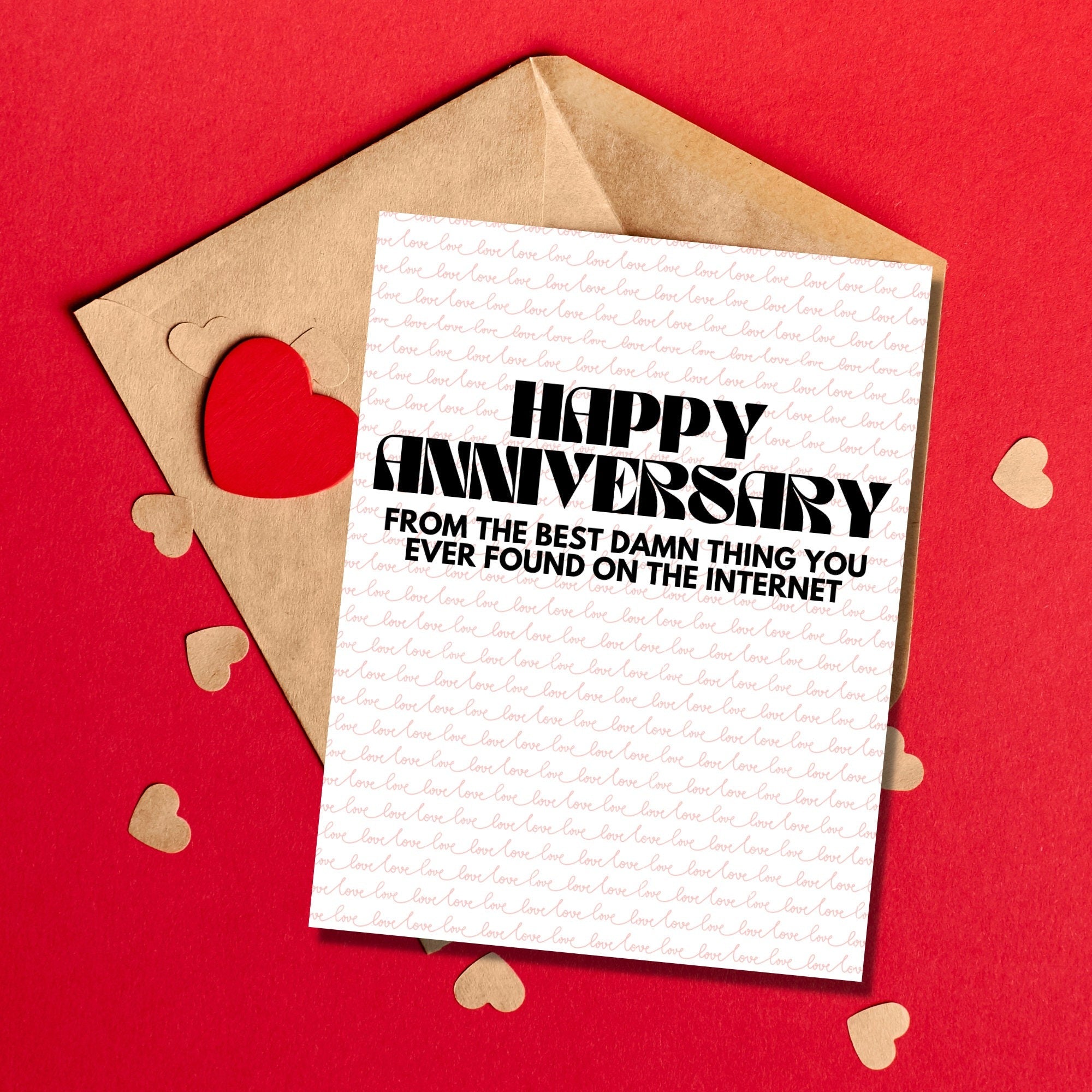 Happy Anniversary From The best Damn Thing You Ever Found Card