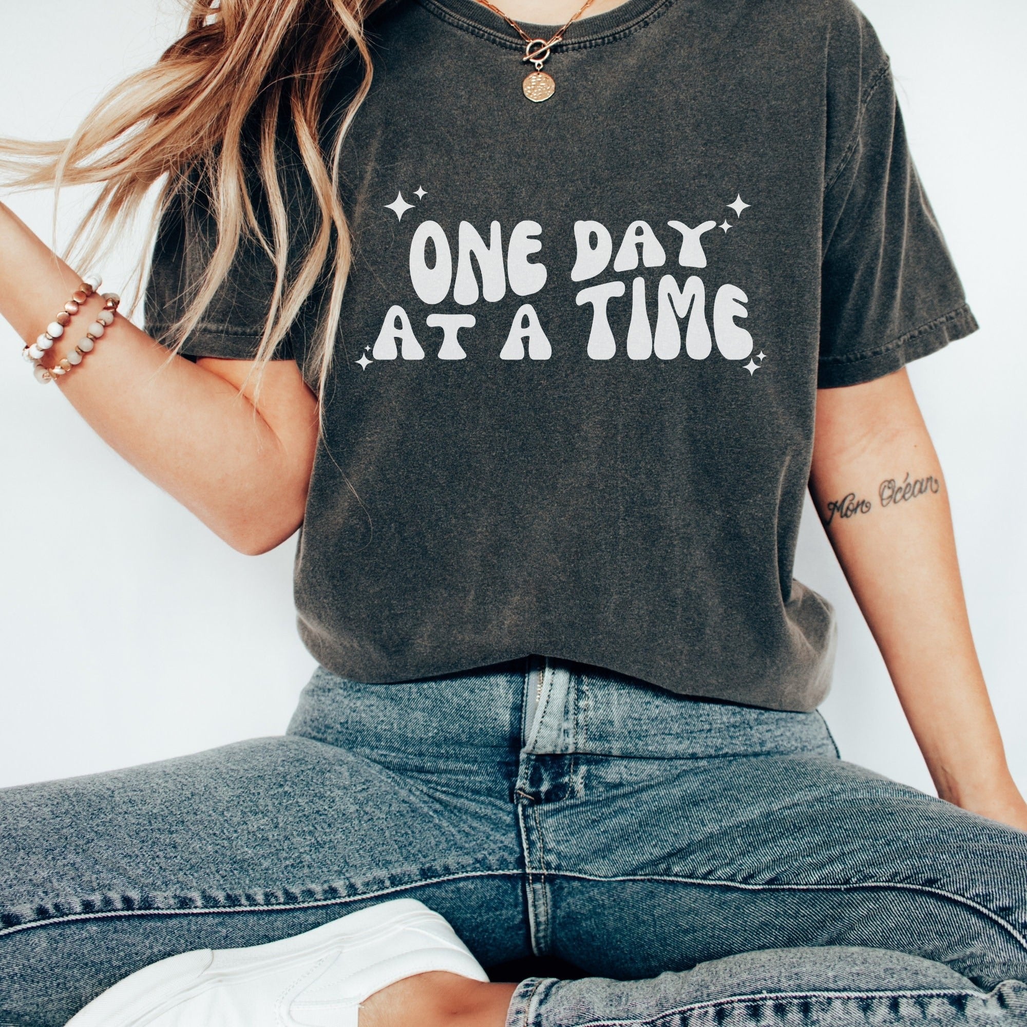 One Day At A Time Sobriety Shirt