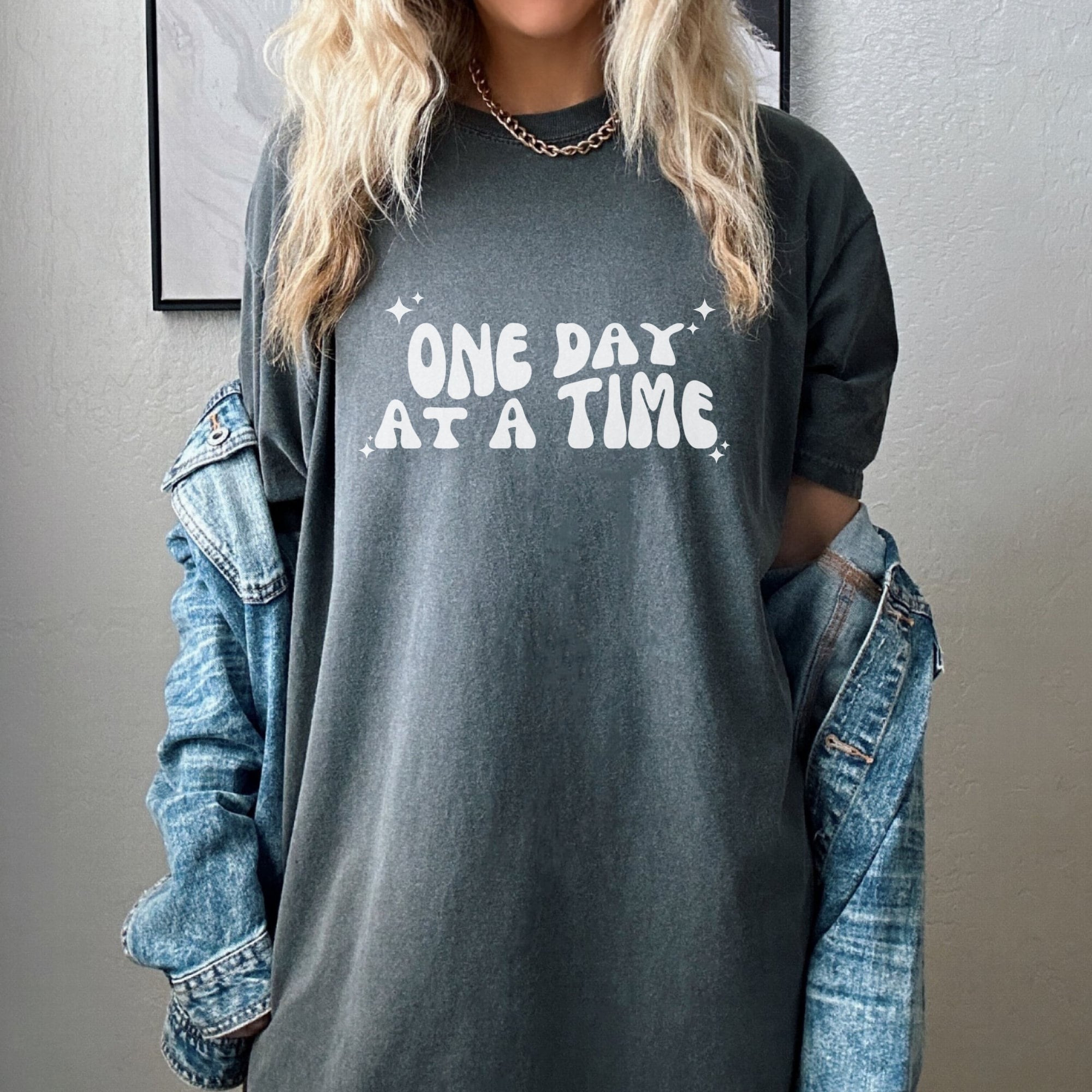One Day At A Time Sobriety Shirt