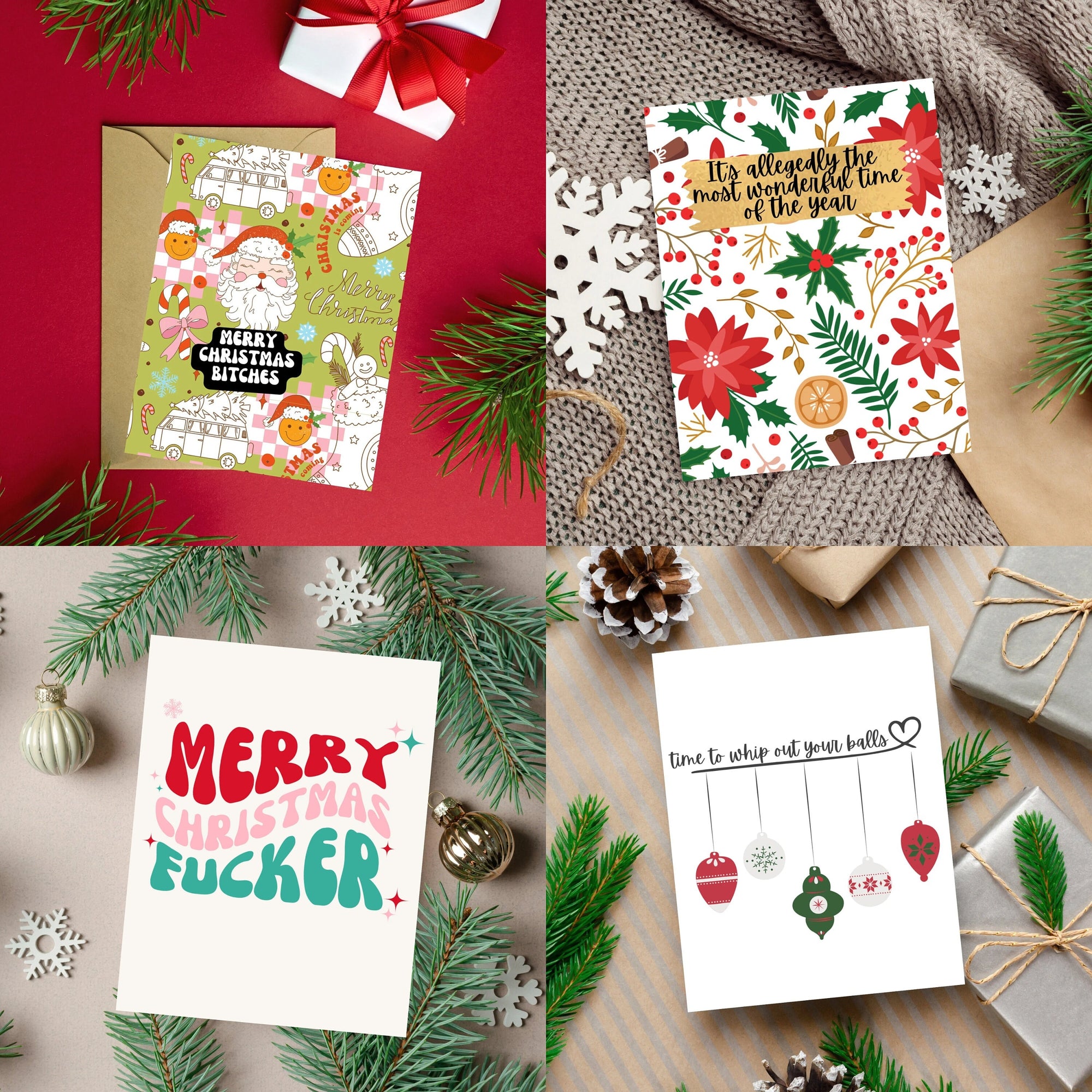 Rude Christmas Cards Bundle