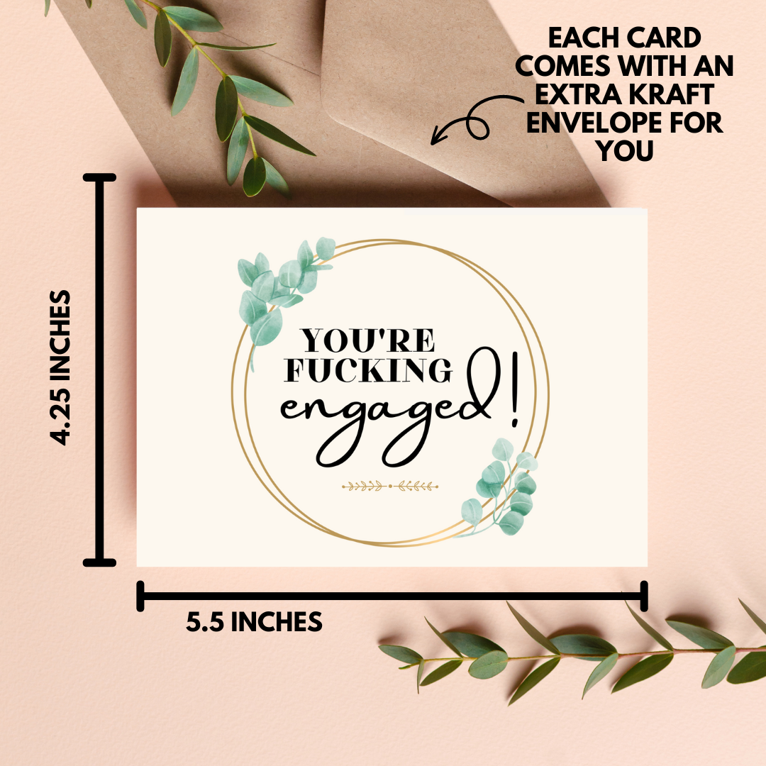 You're Fucking Engaged Card