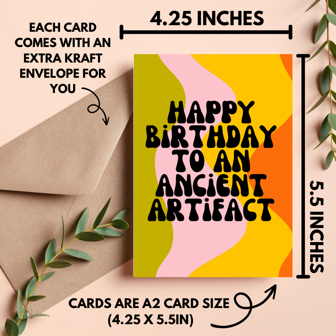 Ancient Artifact Birthday Card