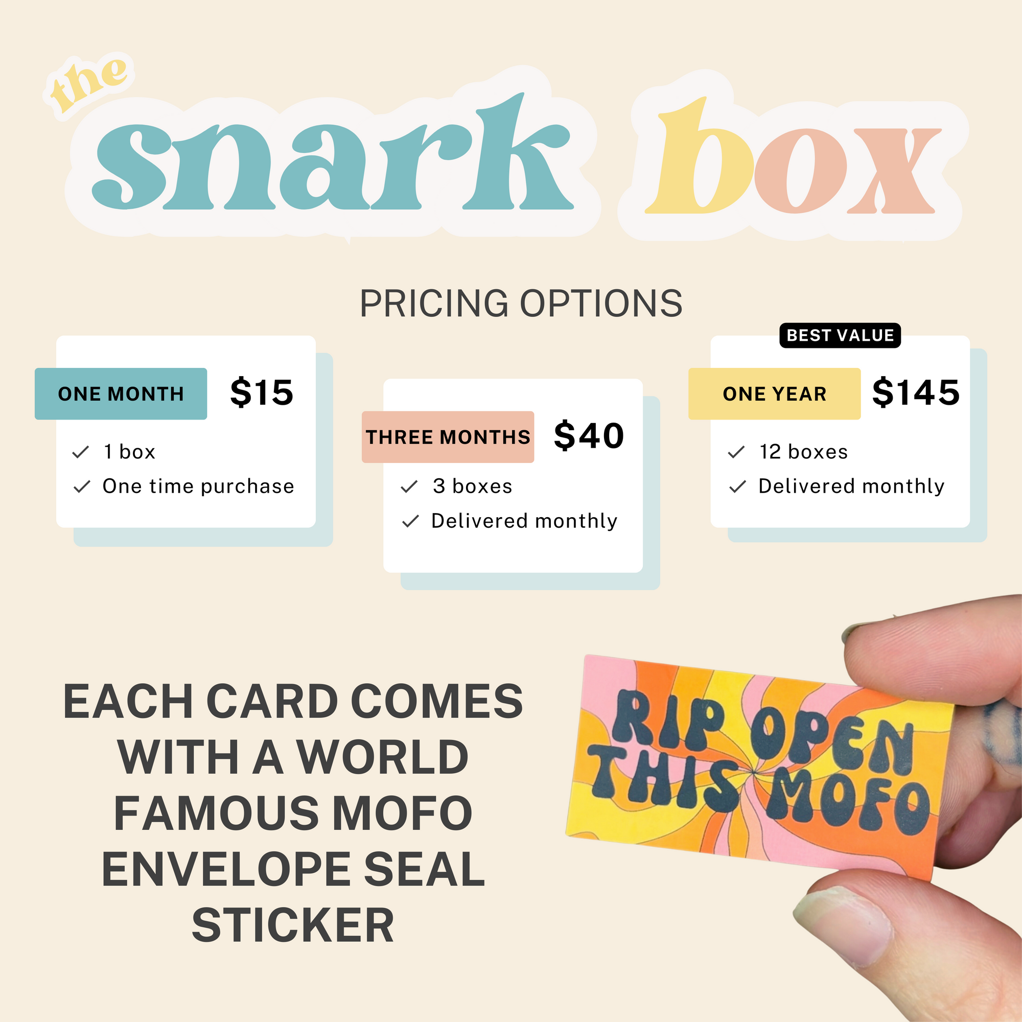 Snark Box – As Told By Ellie
