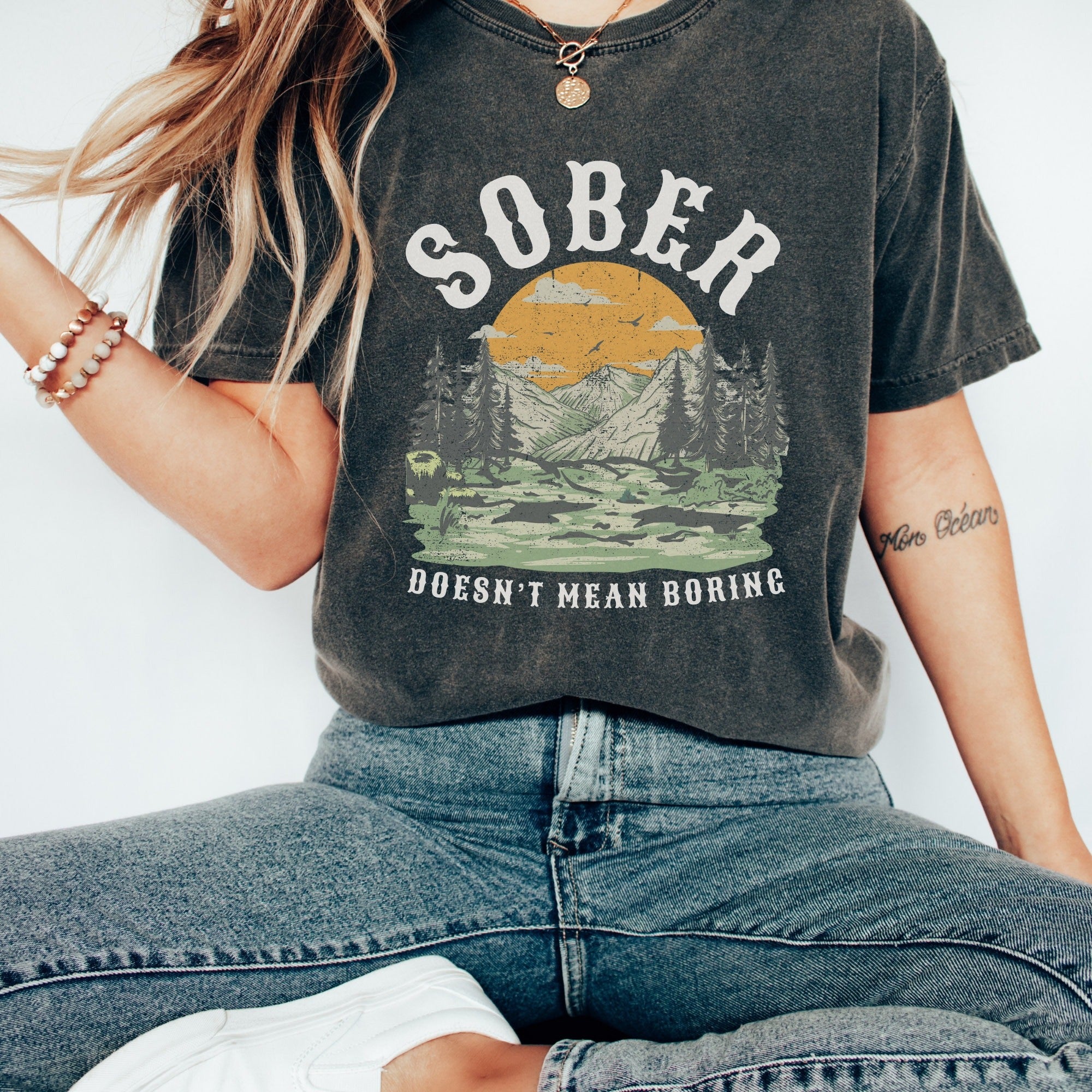 Sober Doesn't Mean Boring Sobriety Shirt