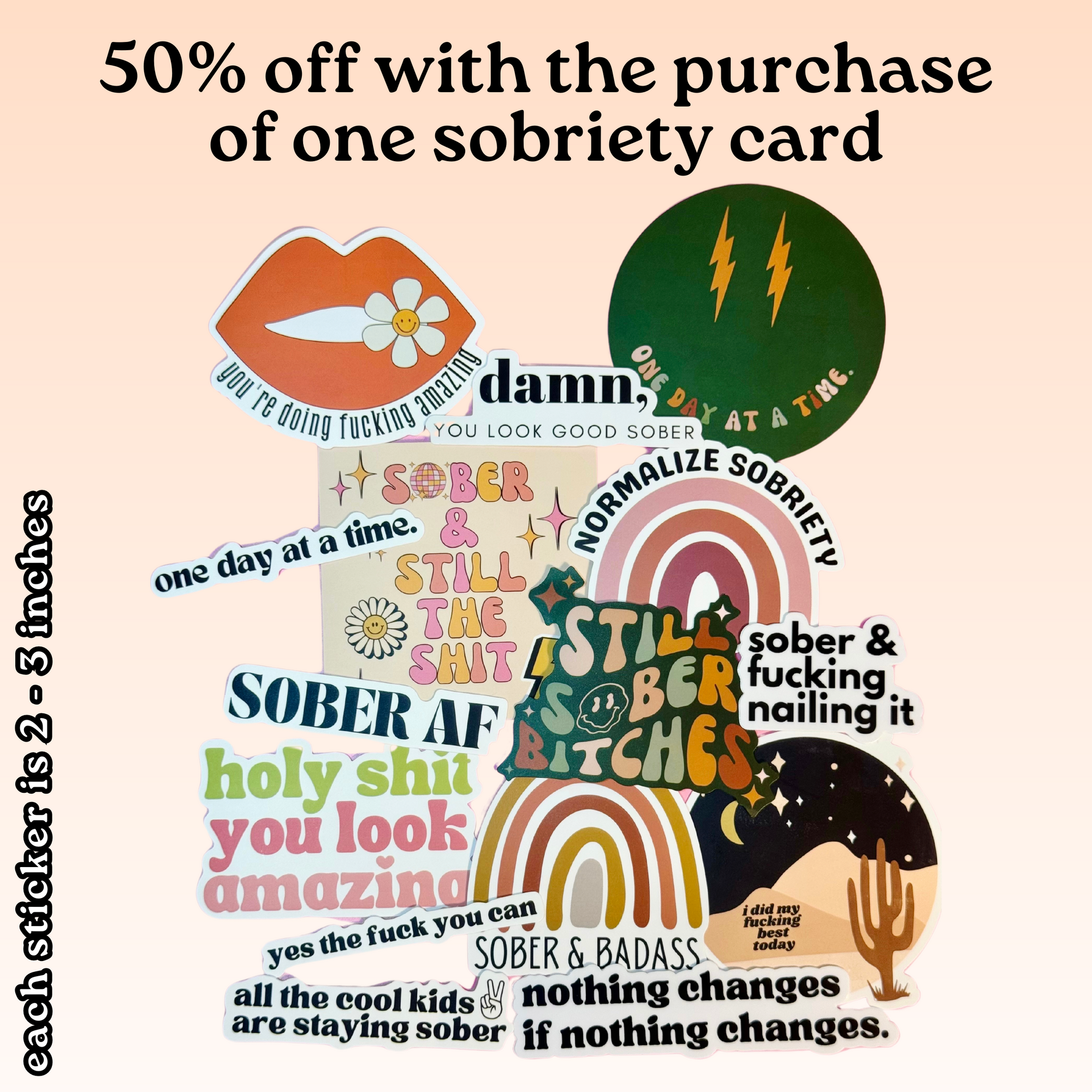 Keep That Sobriety Shit Up Card