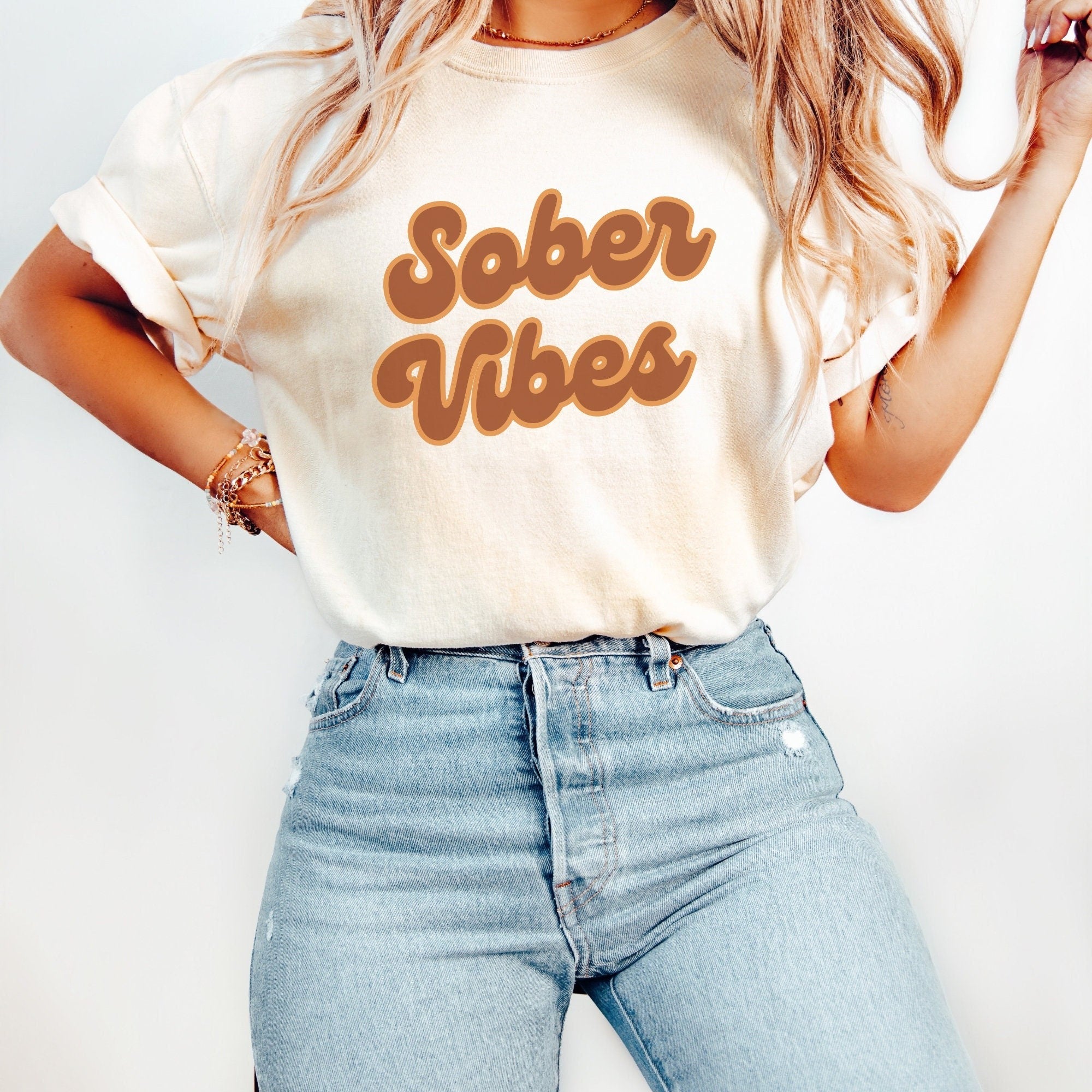 Sober Vibes Sobriety Tshirt