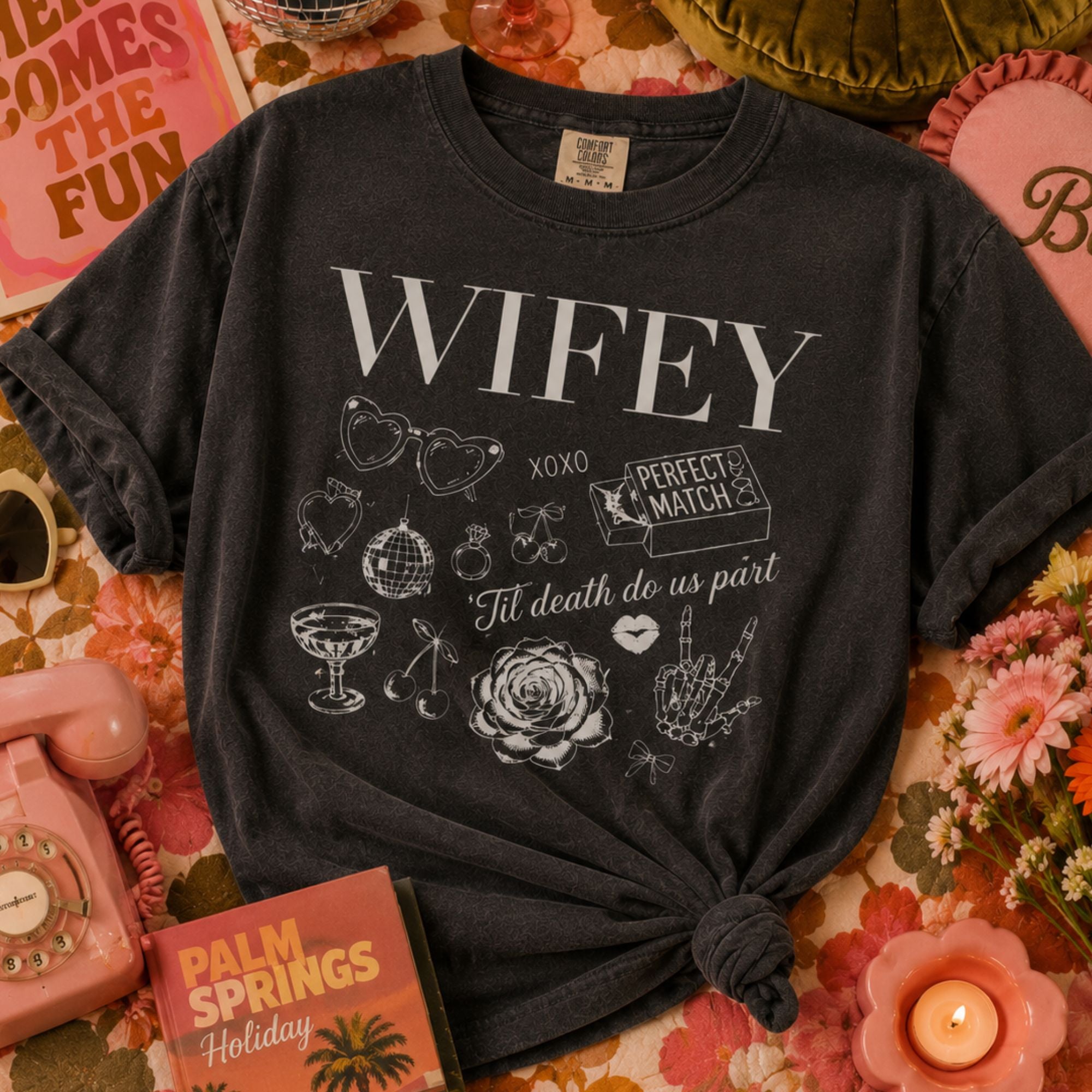 Funny Valentine's Day T-Shirt — Wifey Comfort Colors Graphic Tee