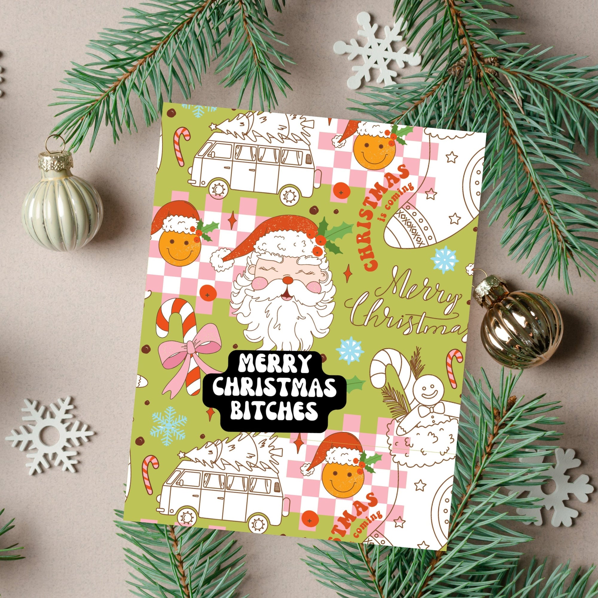 Merry Christmas Bitches Card