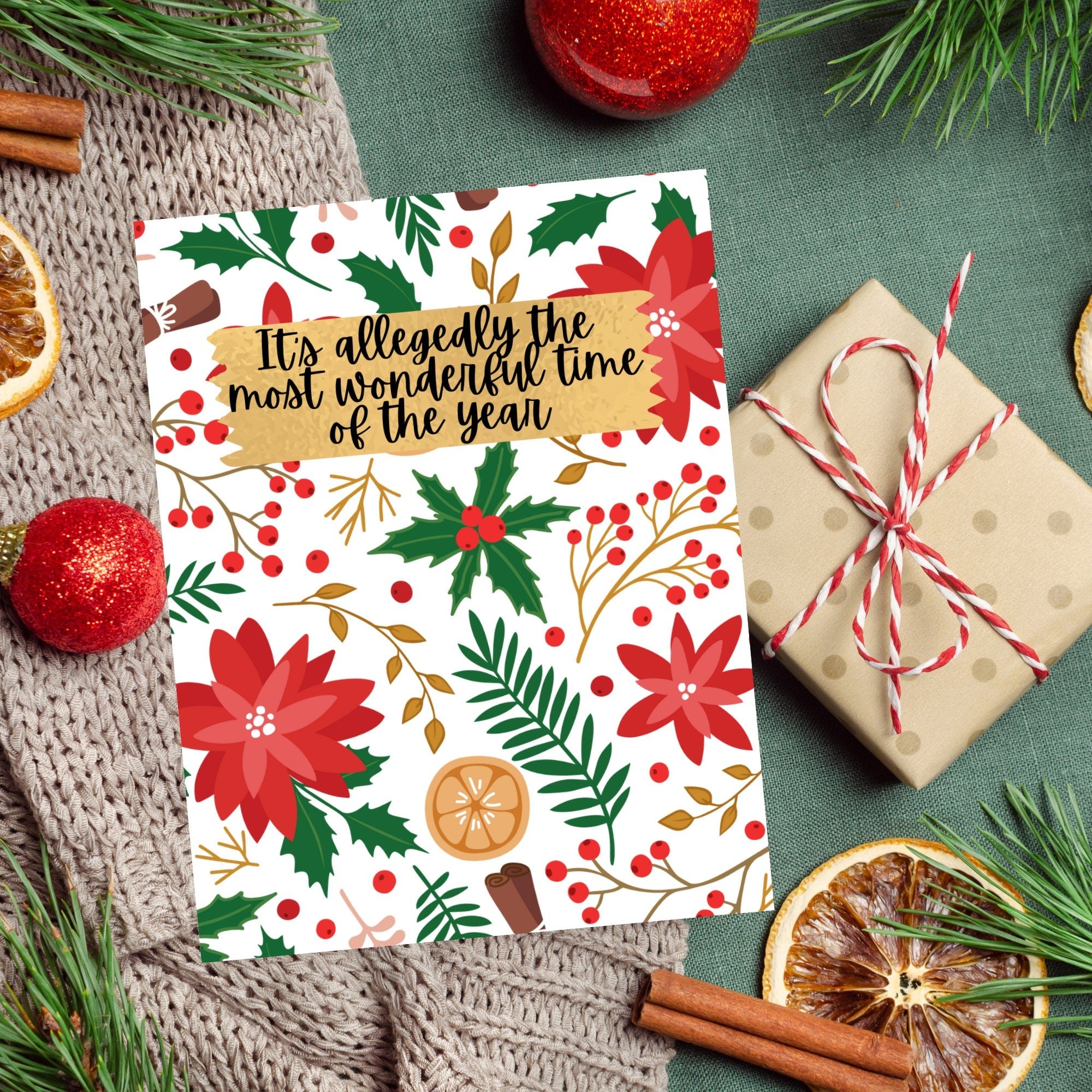 Allegedly A Wonderful Time Card