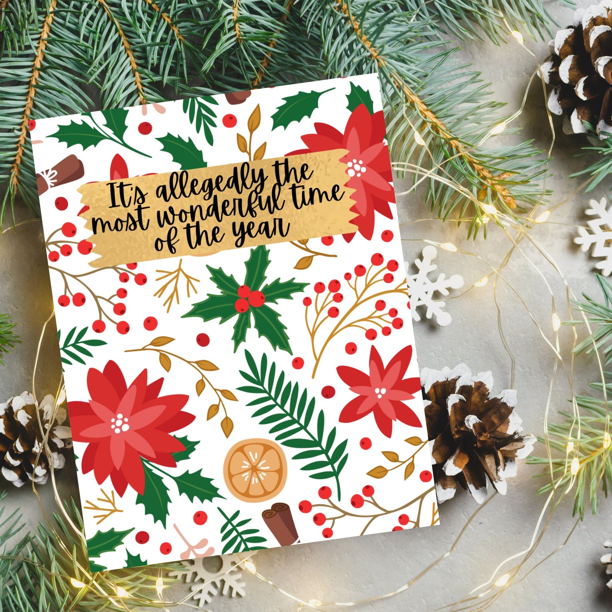 Allegedly A Wonderful Time Card
