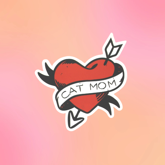 Cat Mom Sticker