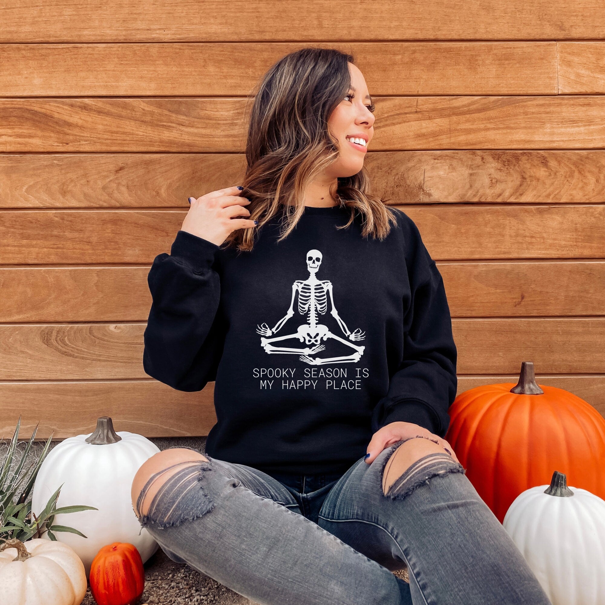 Spooky Season is my Happy Place Crewneck