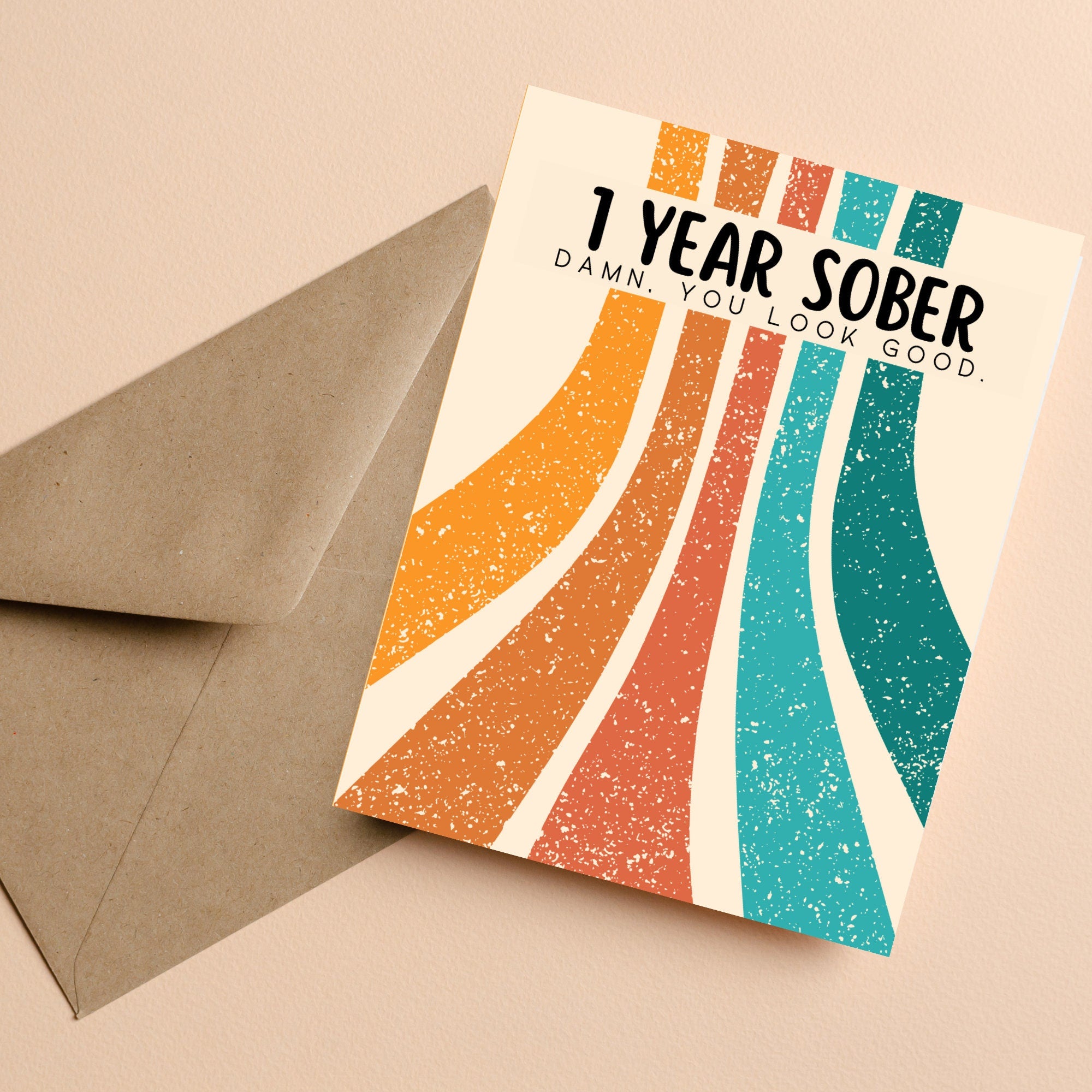 1 Year Sober Card