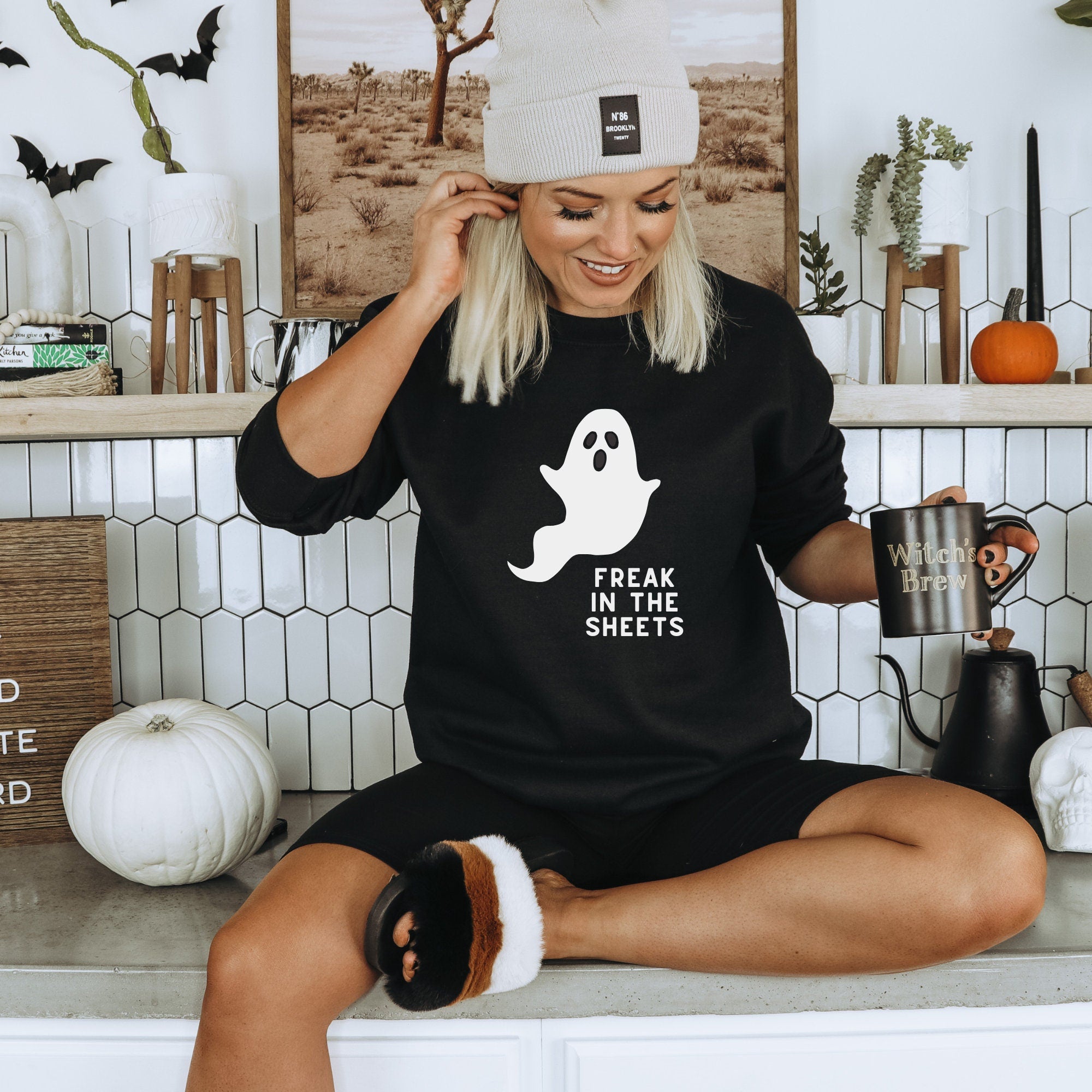 Freak In The Sheets Ghost Crewneck