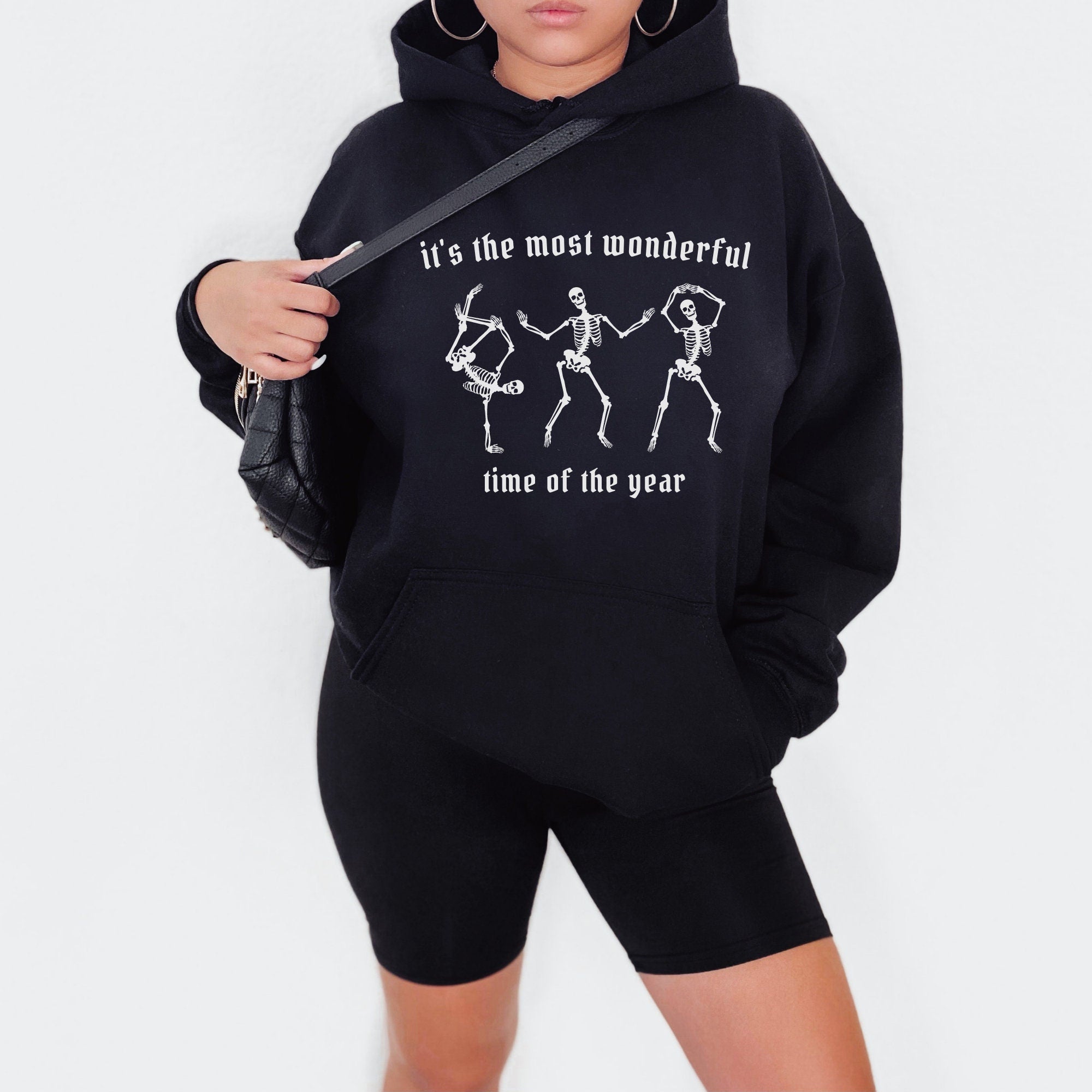 Dancing Skeletons Black Hoodie