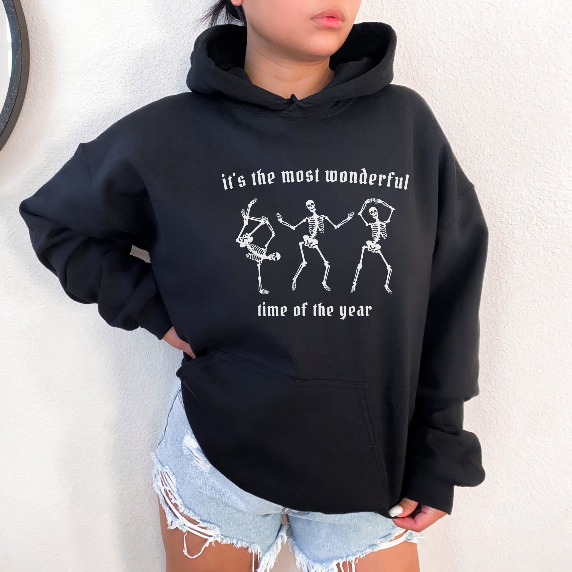 Dancing Skeletons Black Hoodie