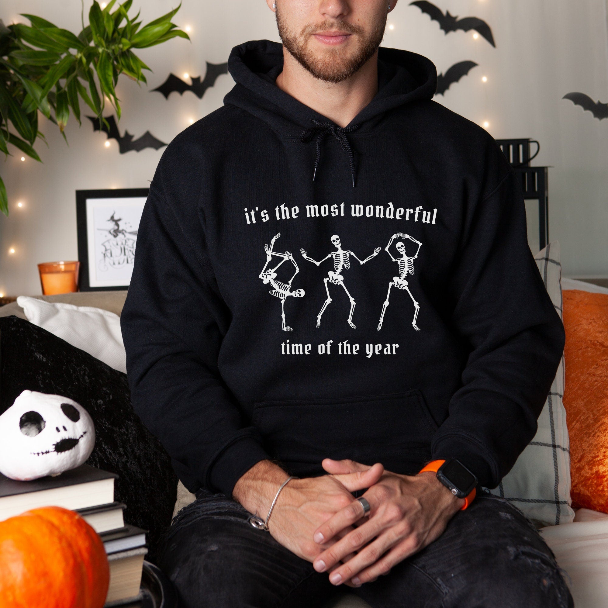 Dancing Skeletons Black Hoodie