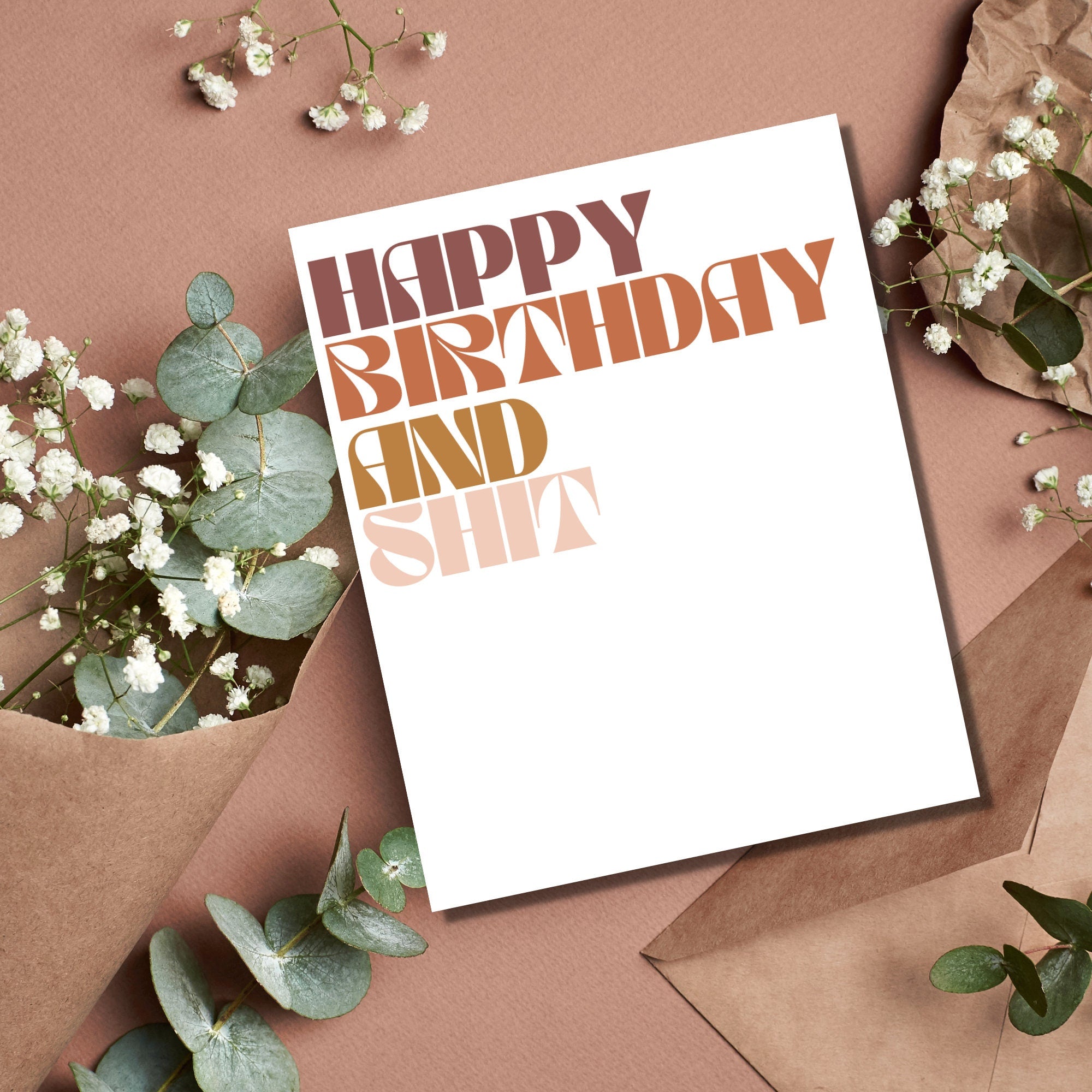 Happy Birthday and Shit Card
