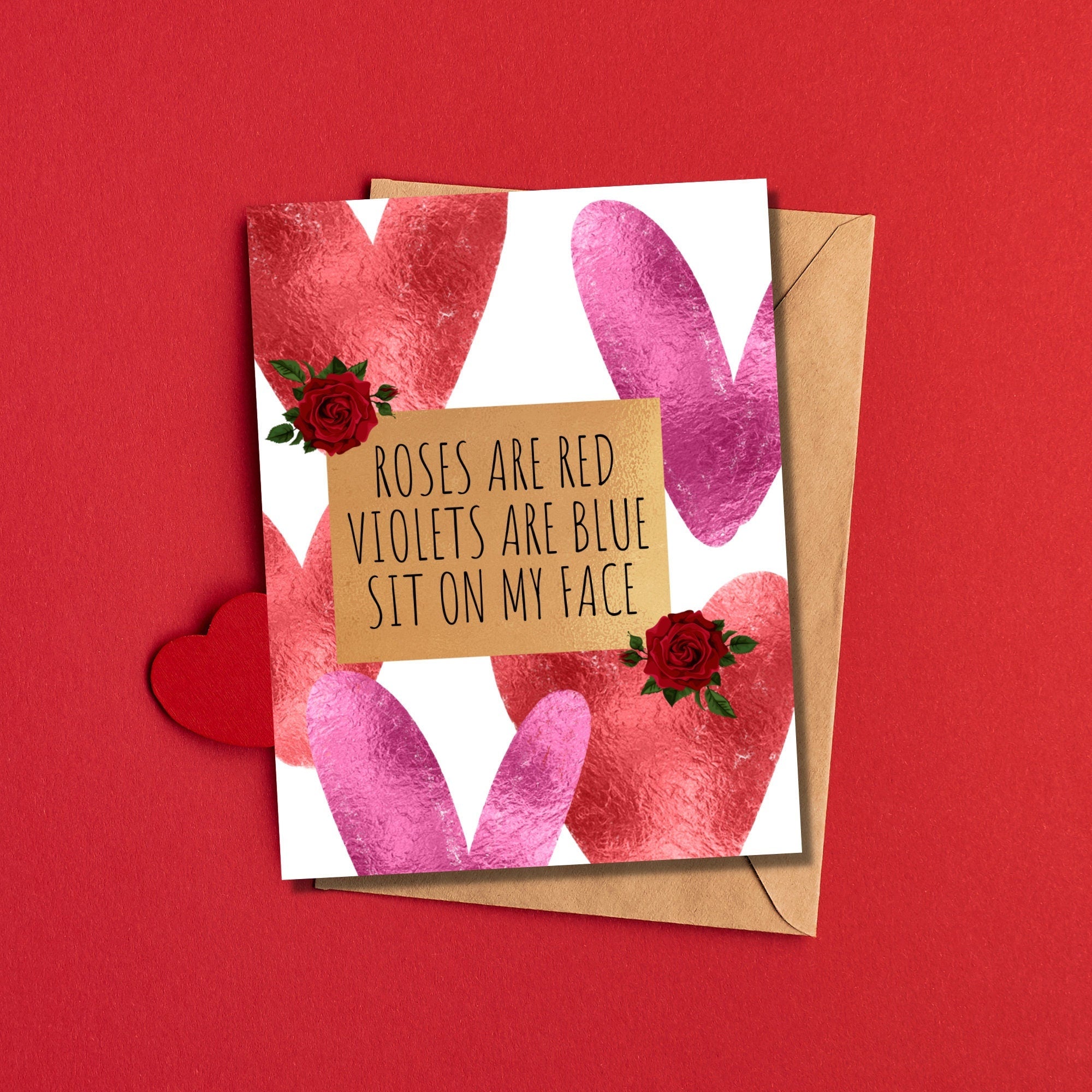 Sit On My Face Poem Valentine's Day Card