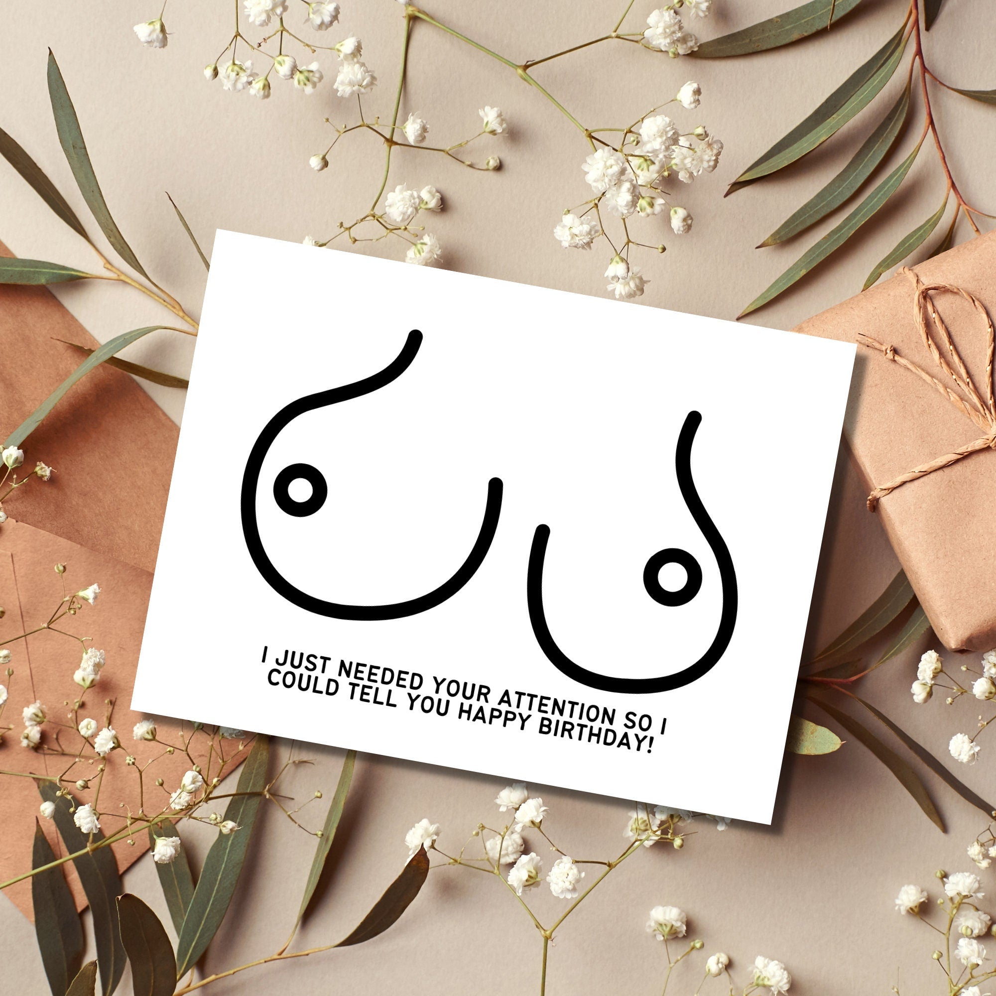 Tits Birthday Card