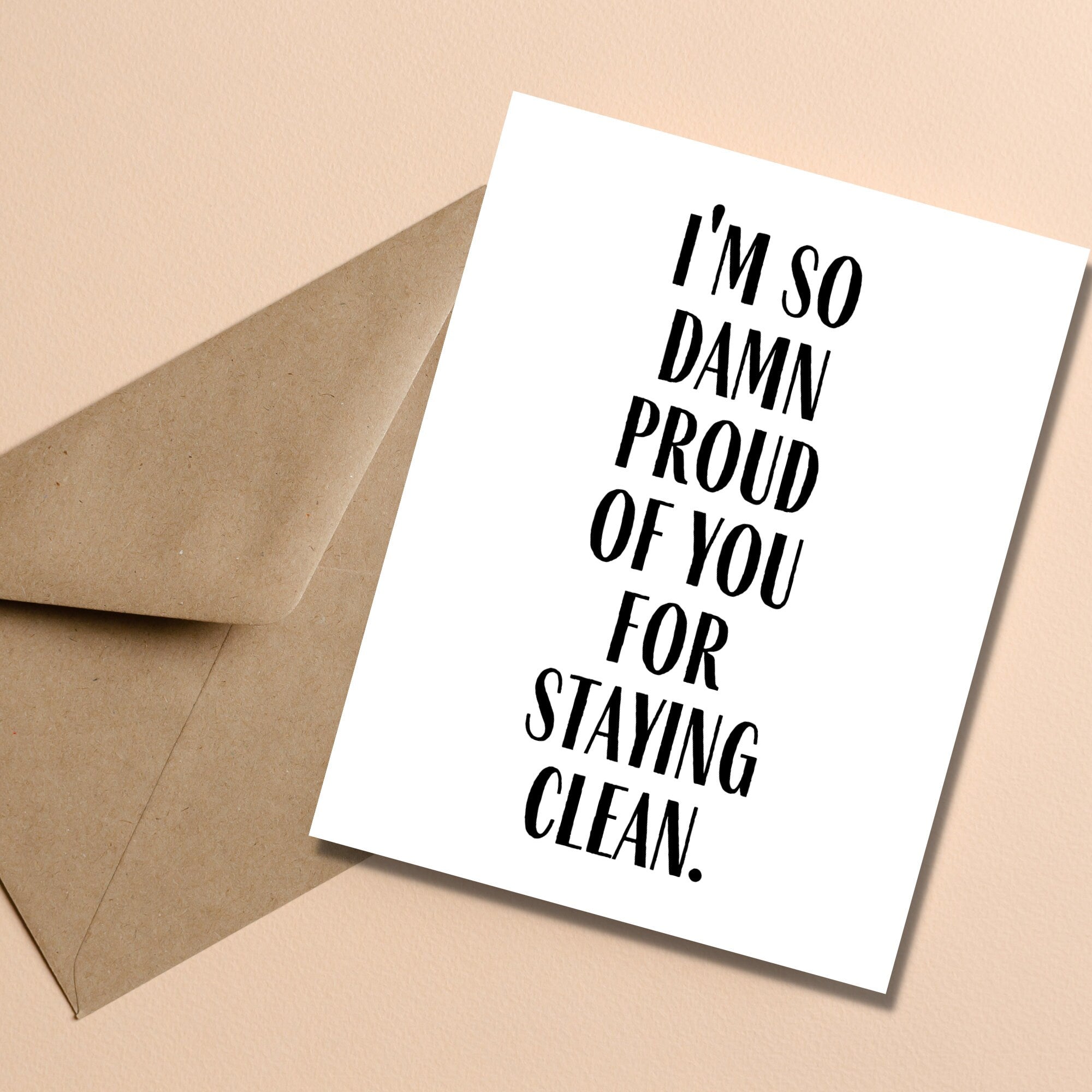 Staying Clean Card
