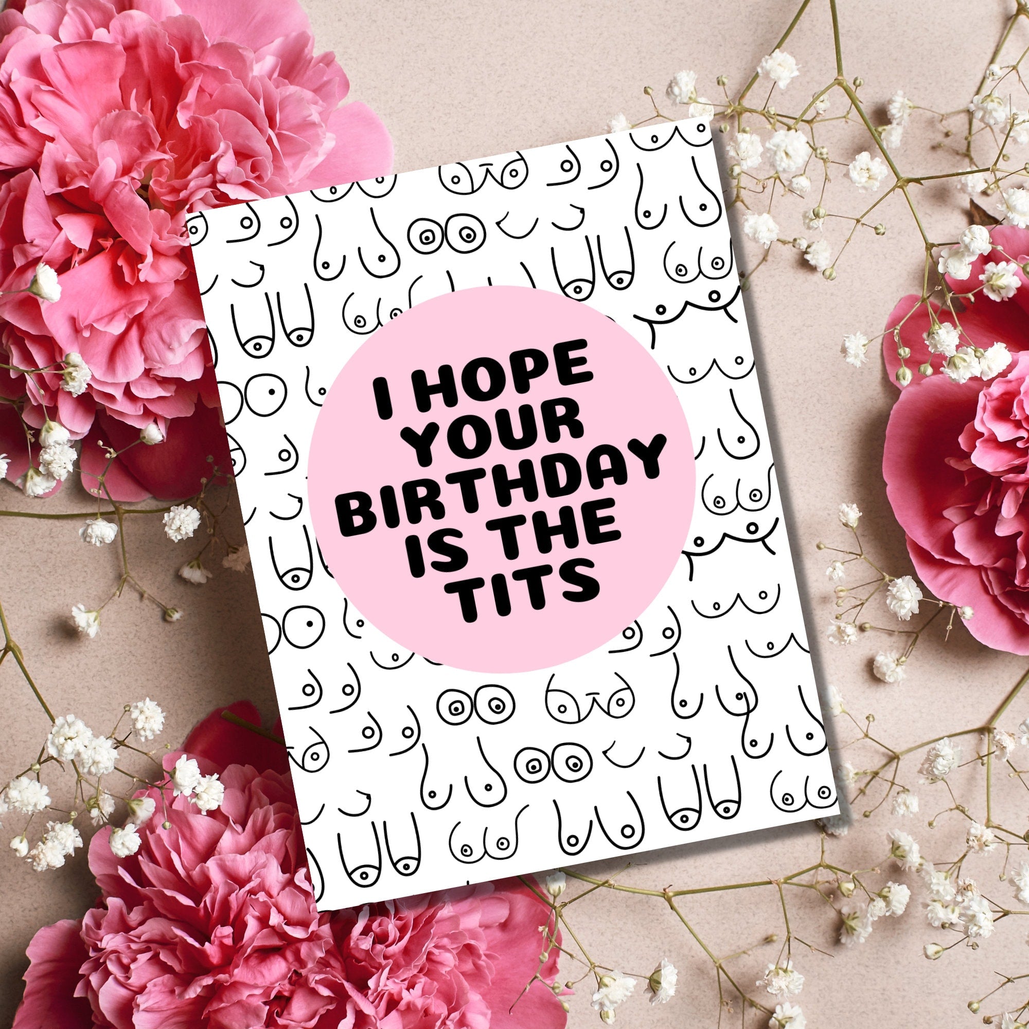 Hope Your Birthday is the Tits Card