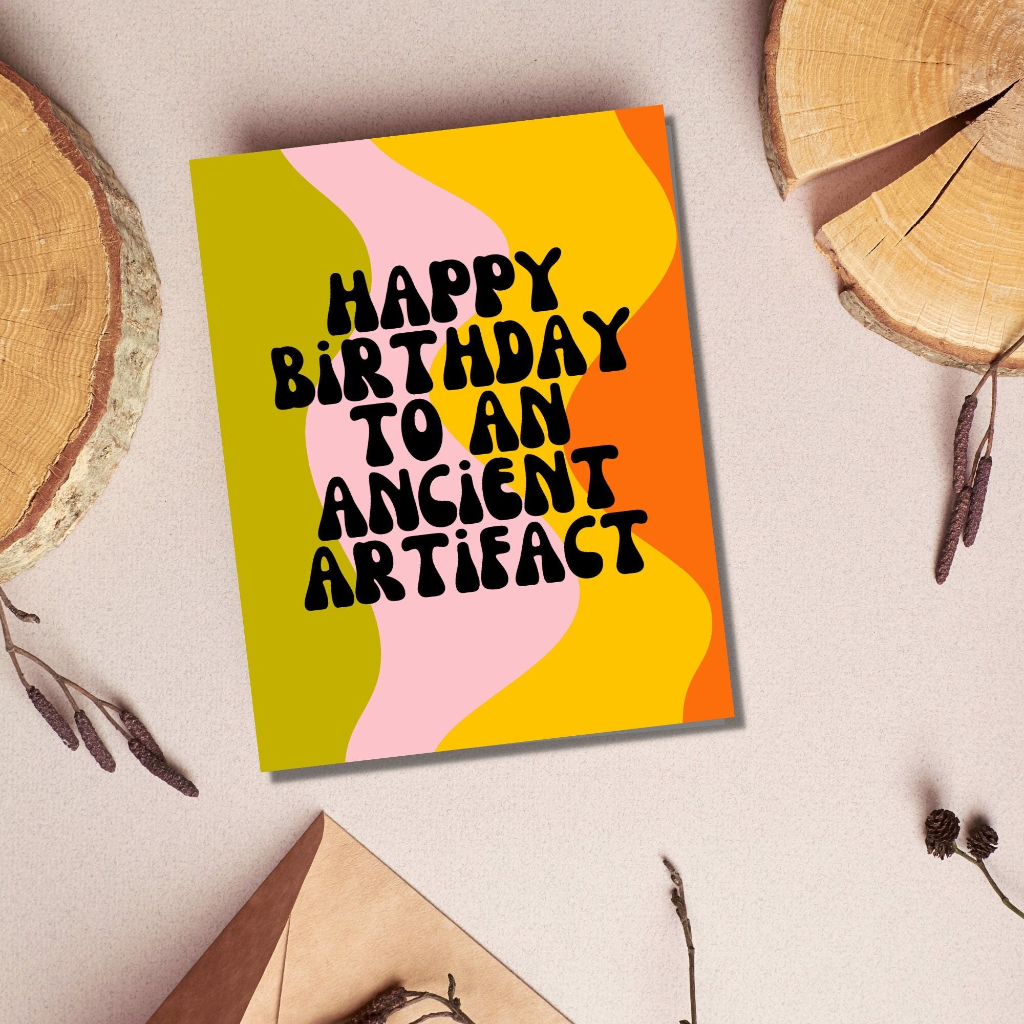 Ancient Artifact Birthday Card