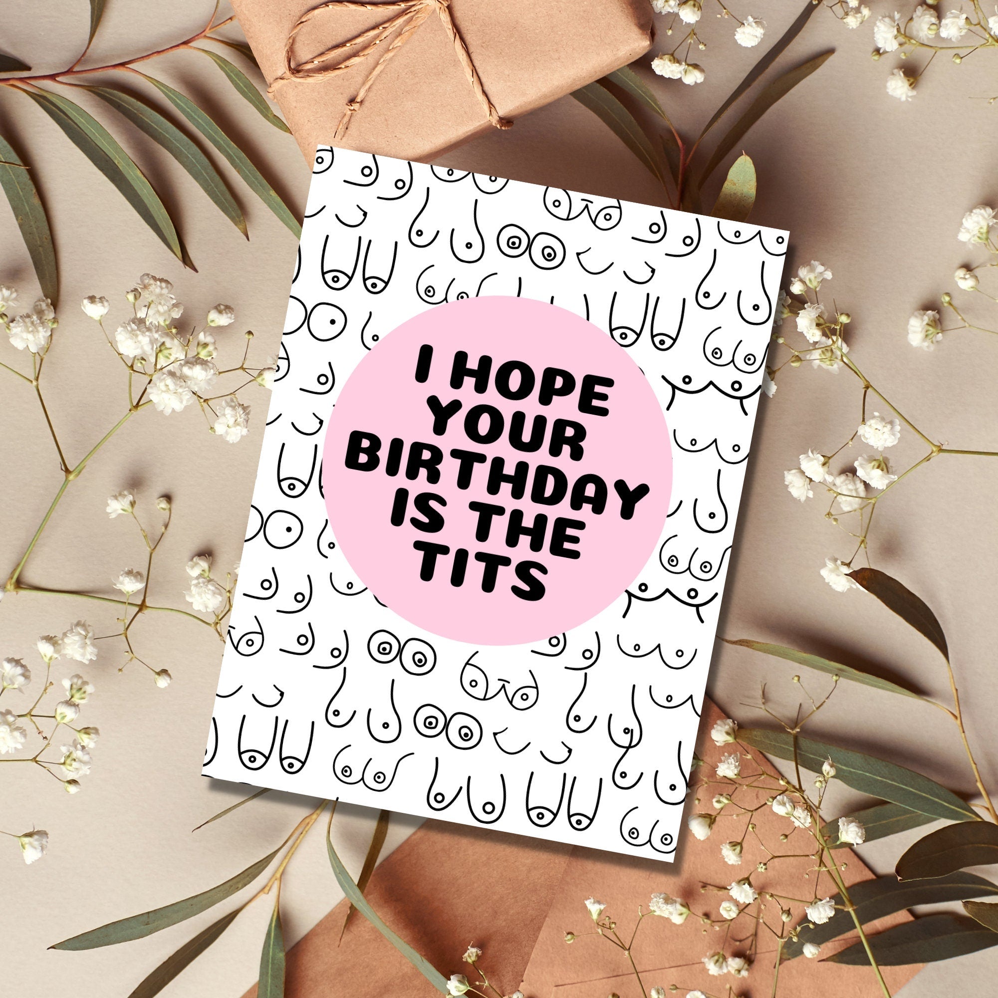 Hope Your Birthday is the Tits Card