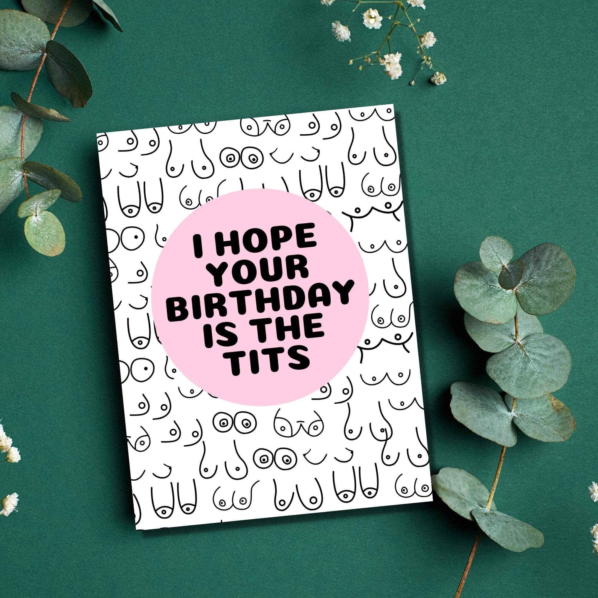 Hope Your Birthday is the Tits Card