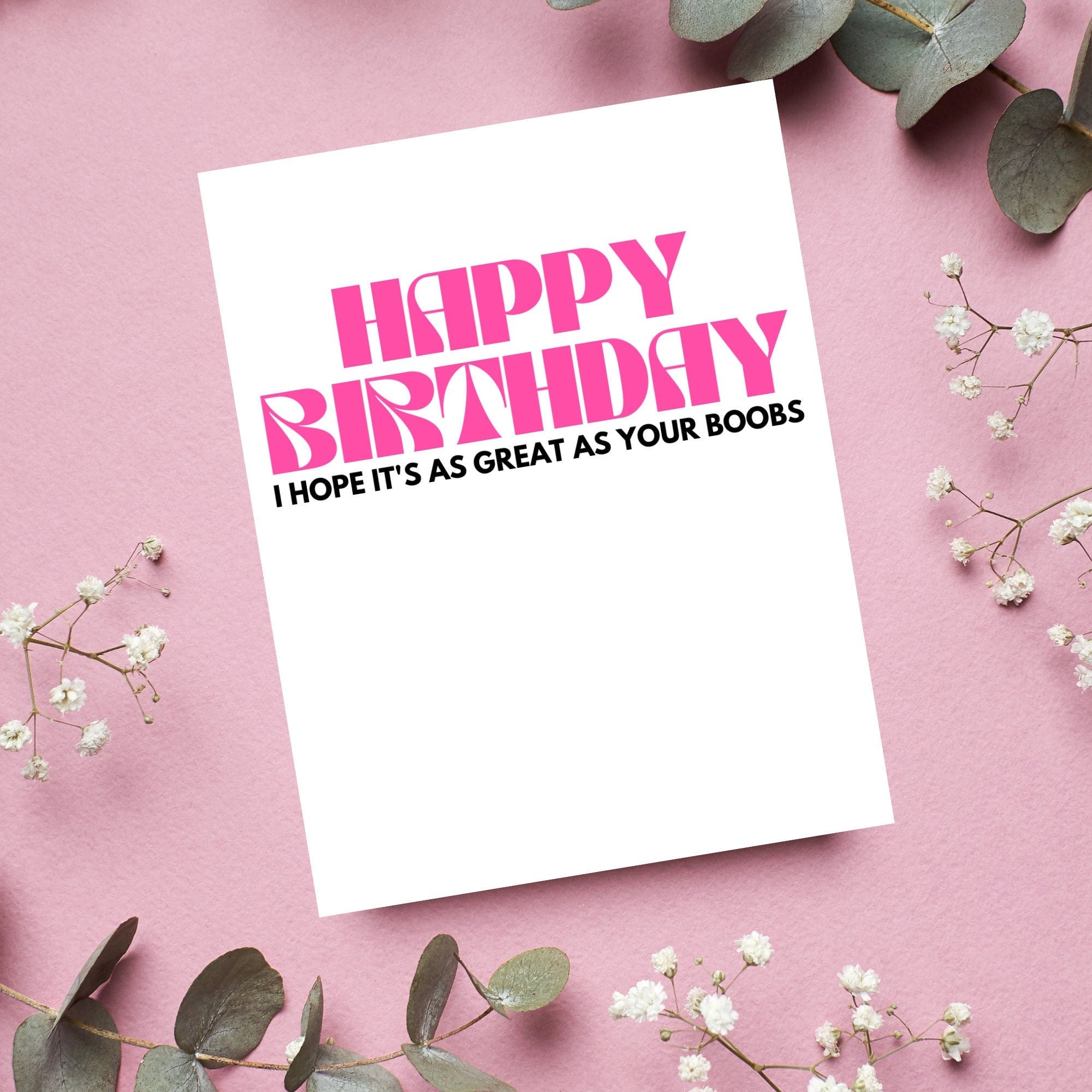 Great Boobs Birthday Card