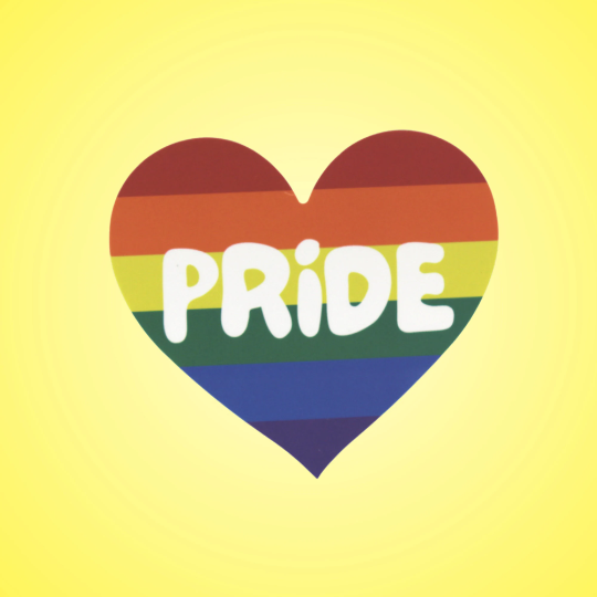 Rainbow Flag Pride Heart Sticker